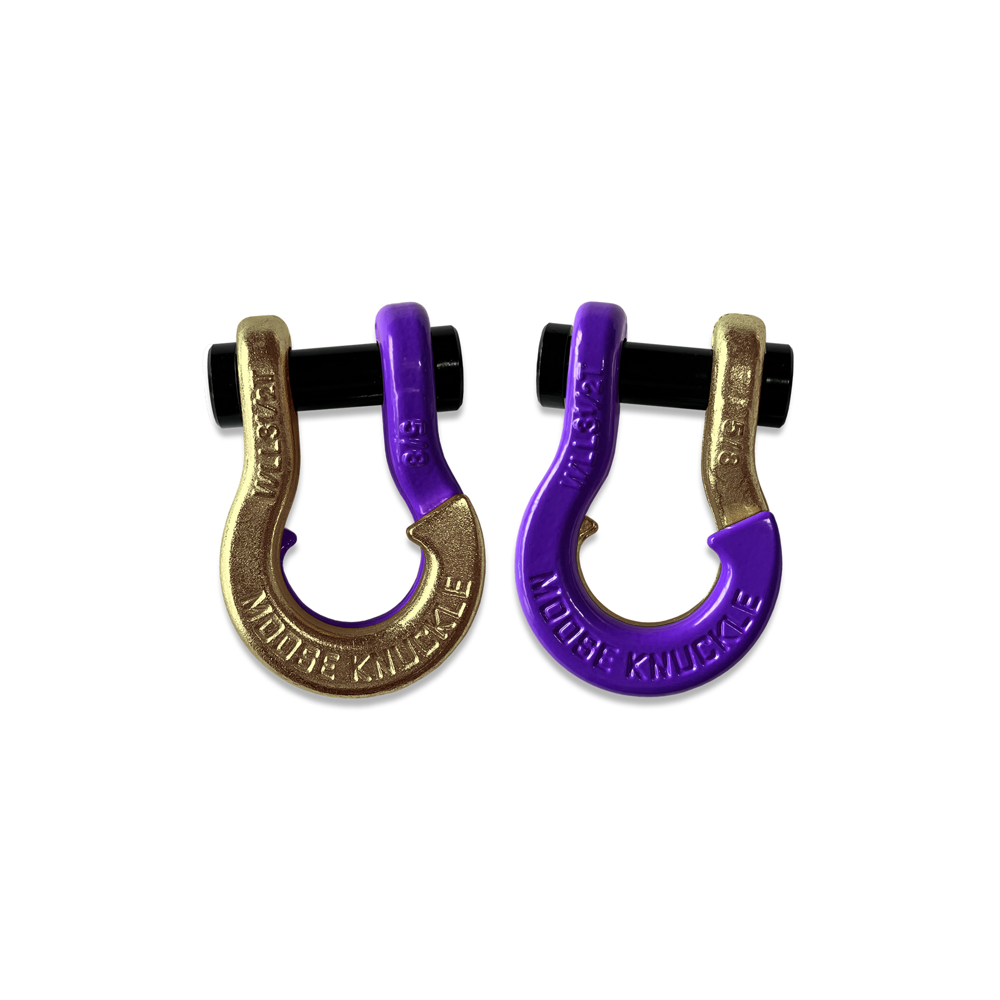 Moose Knuckle Offroad, 5/8 Recovery Split Shackle Brass Knuckle / Grape Escape, Working Load Limit 7000 lb, Model FN000025-161