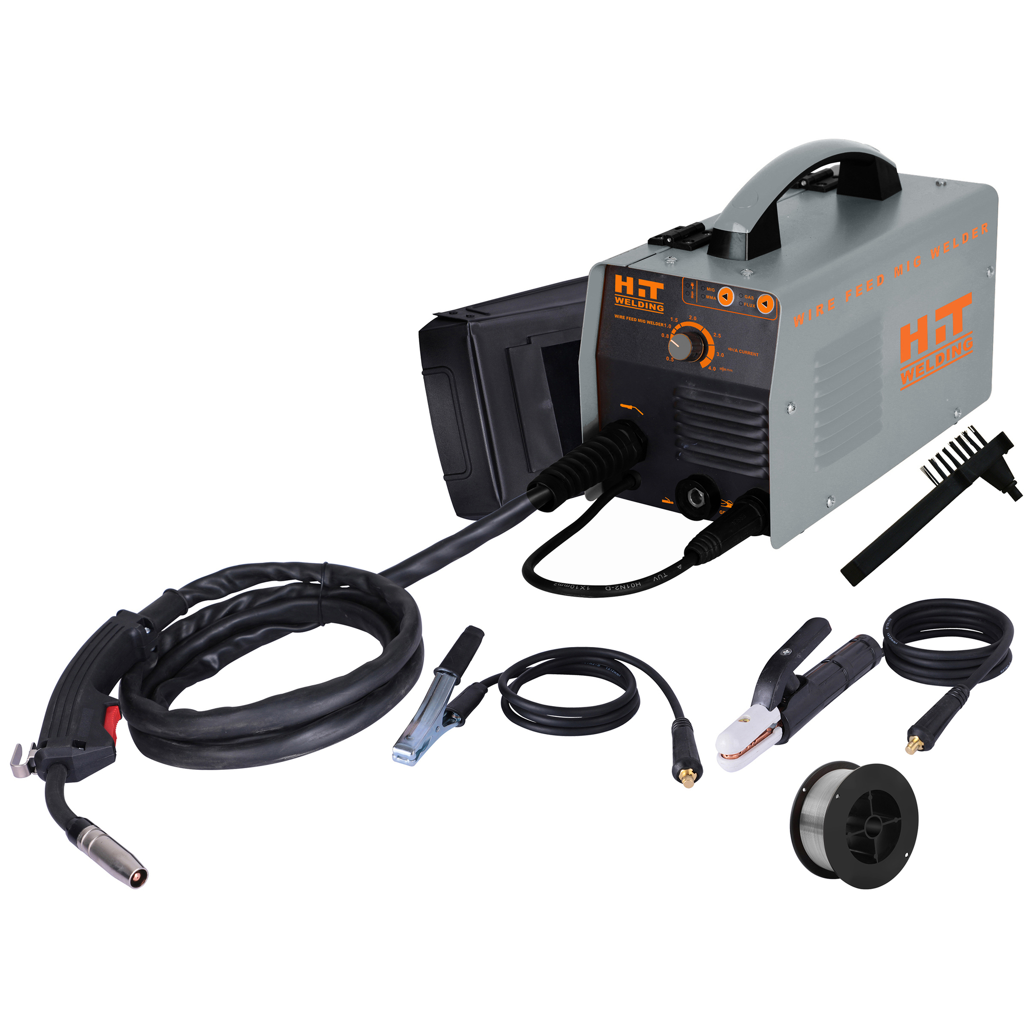Buffalo Tools, 140 Amp Flux-Cored 120V MIG Welder Kit, Volts 120 Max. Amps 80 Model HIT140