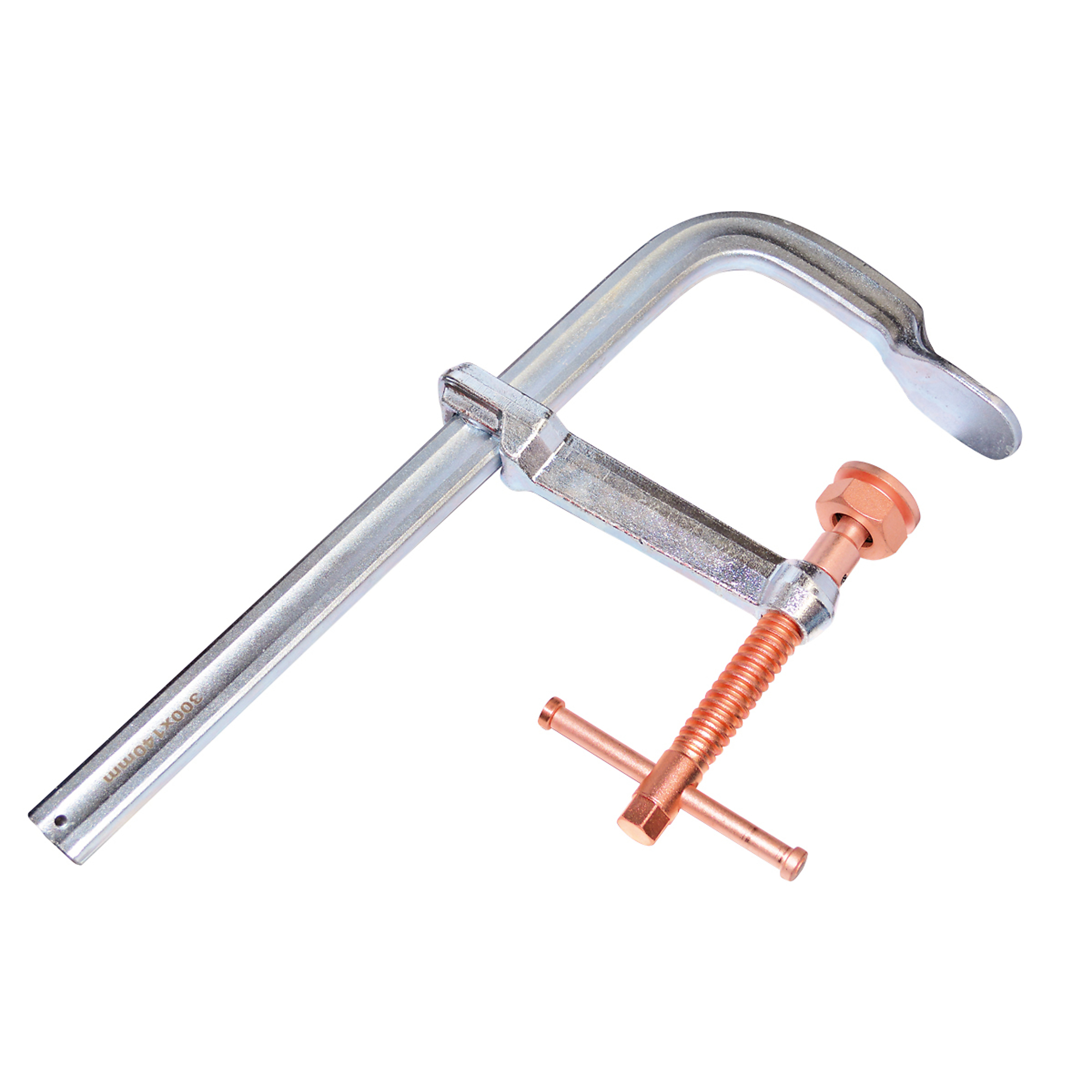 KANCA, HEAVY DUTY CLAMP W. COPPER SCREW 200 MM - 8Inch, Clamp Pressure 2700 lb, Opening Size 8 in, Pieces (qty.) 1 Model Heavy Duty Clamp w. Copper