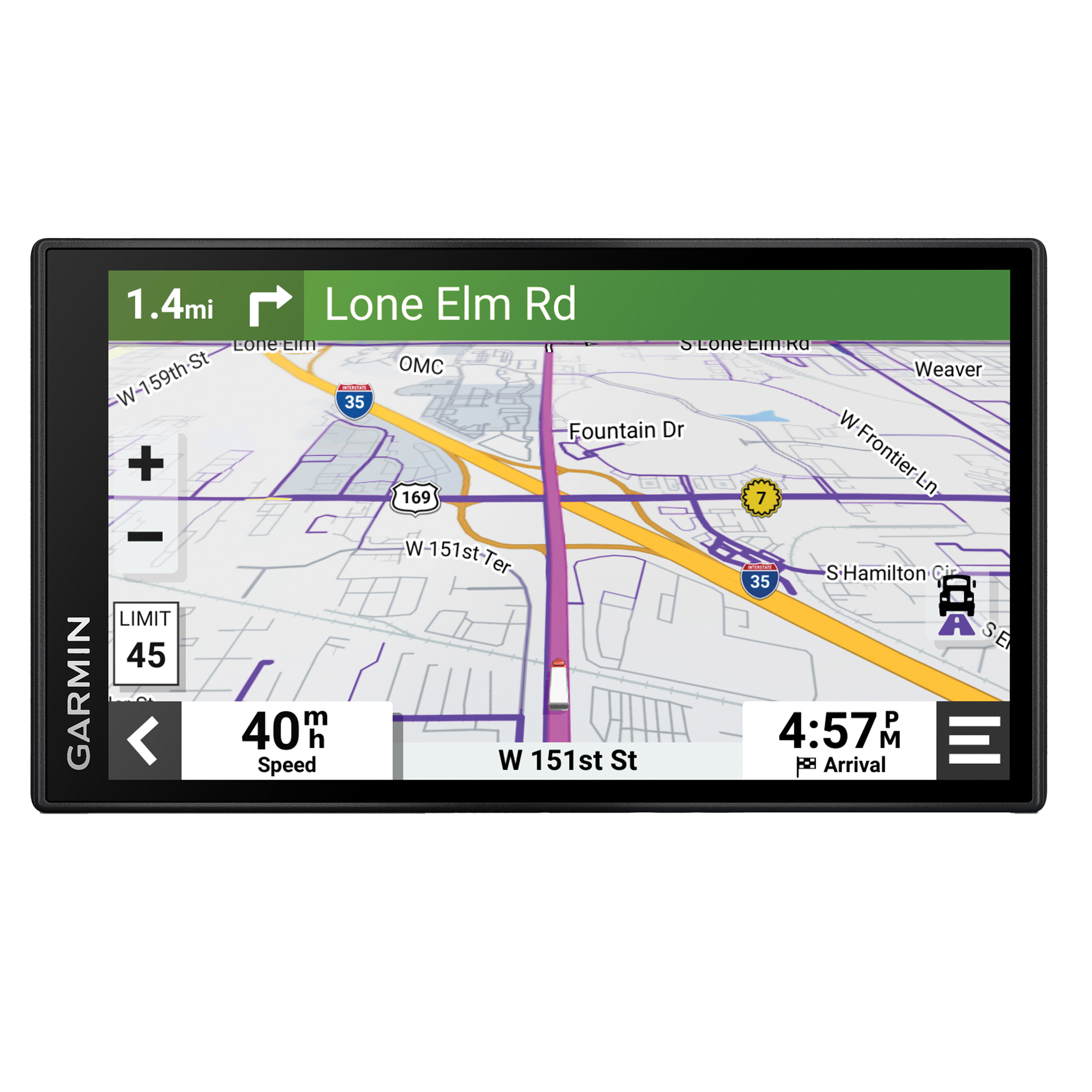 Garmin dezl , 6Inch GPS Truck Navigator, Monitor Size 6 in, Power Source Battery or USB, Model 010-02738-00
