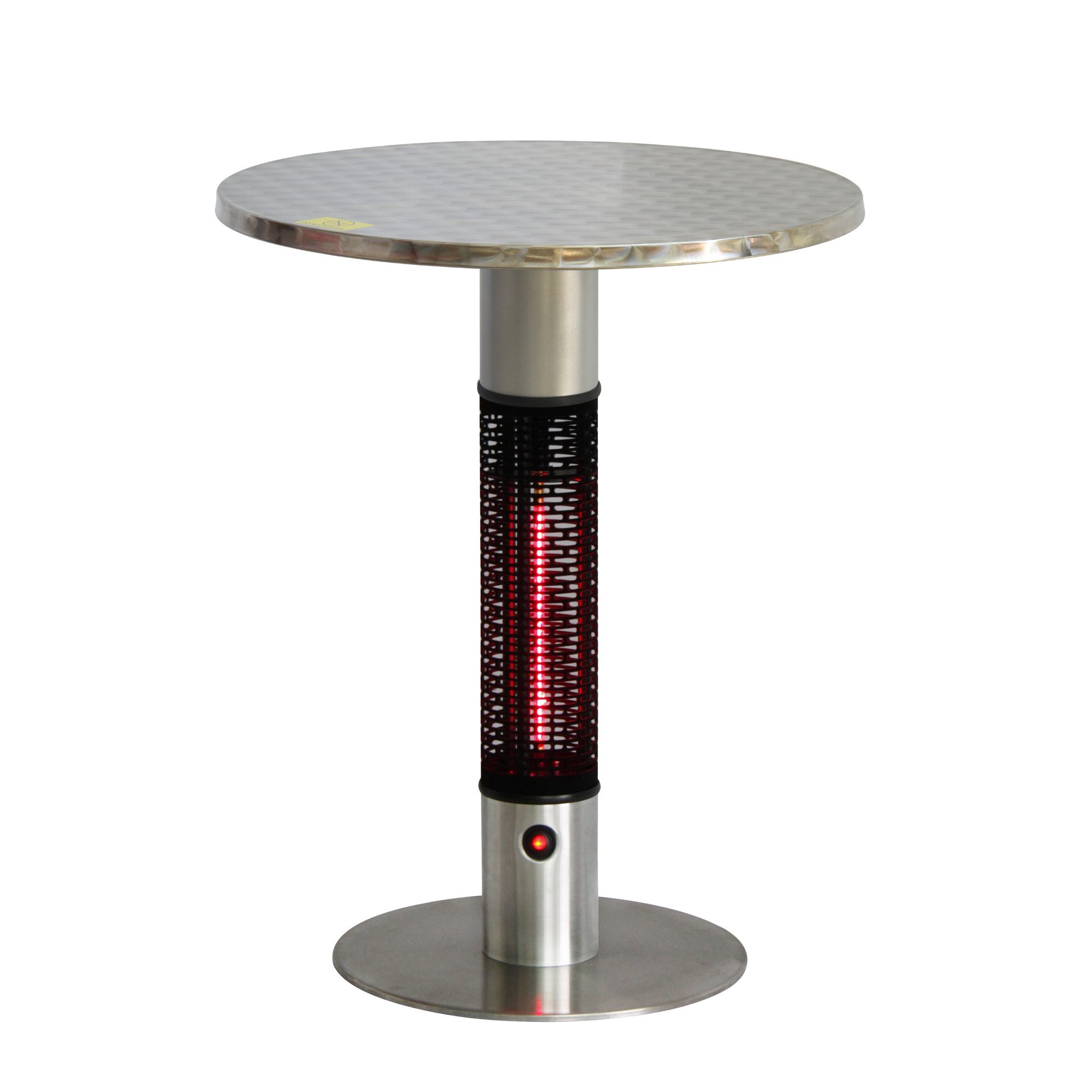 ENERG, Bistro table w patio heat and round stainless top, Model HEA-115J88