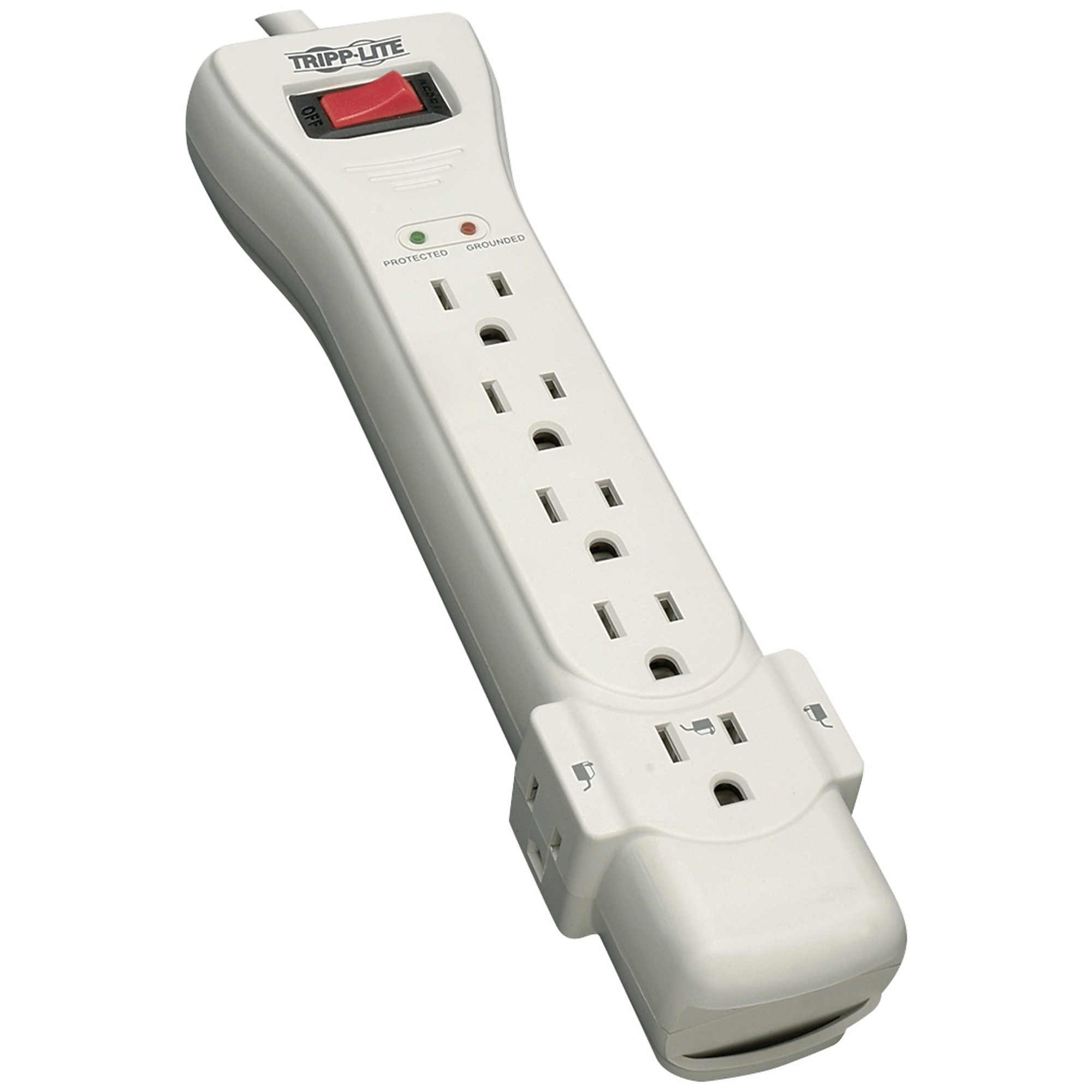 Tripp Lite Protect It! , 7-Outlet Surge Protector, Cord Length 7 ft, Cable Gauge 14 Amps 15 Model SUPER7