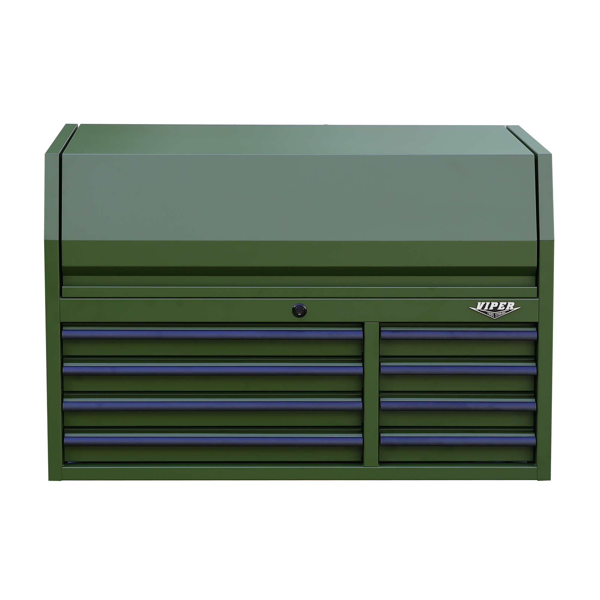 Viper Tool Storage, 8-Drawer Top Chest, Army Green, Width 40.9 in, Height 26.6 in, Color Green, Model V4108ARGC