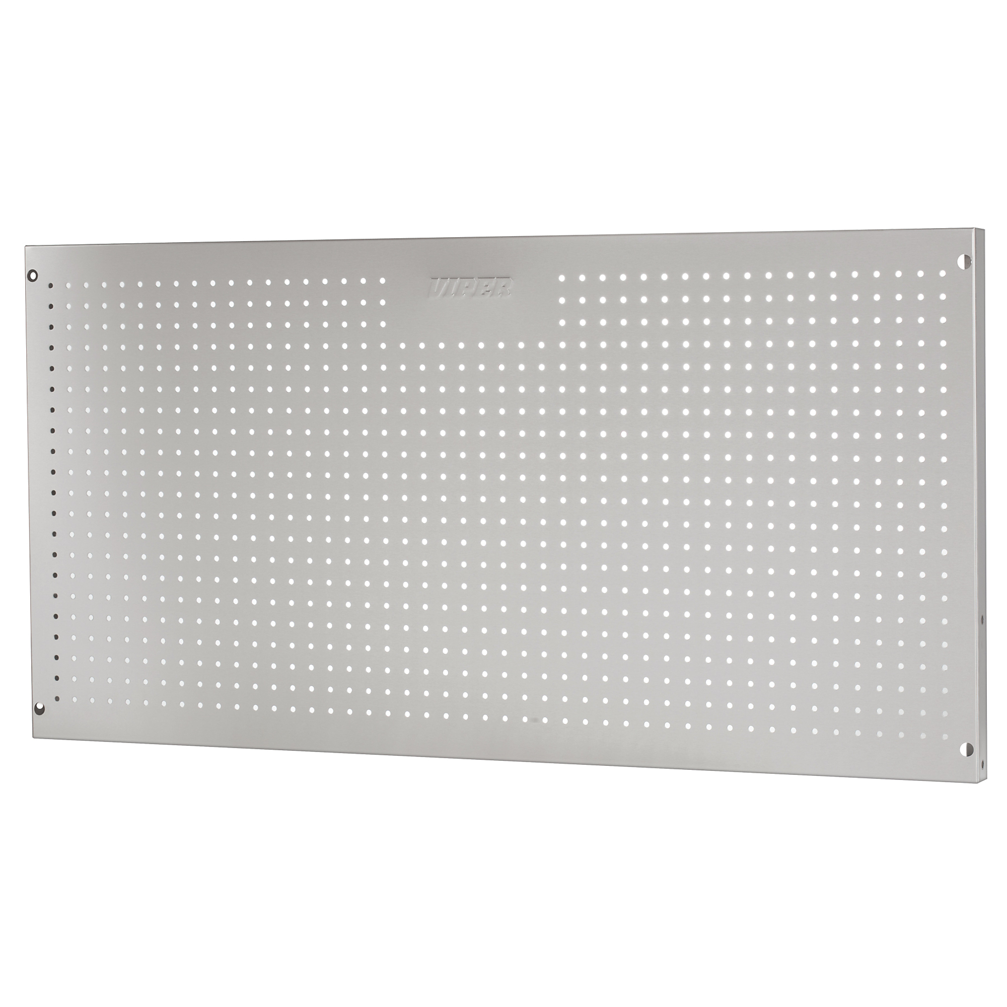 Viper Tool Storage, 24Inch x 48Inch Stainless Steel Pegboard, Capacity 50 lb, Length 24 in, Width 48 in, Model V2448PBSS