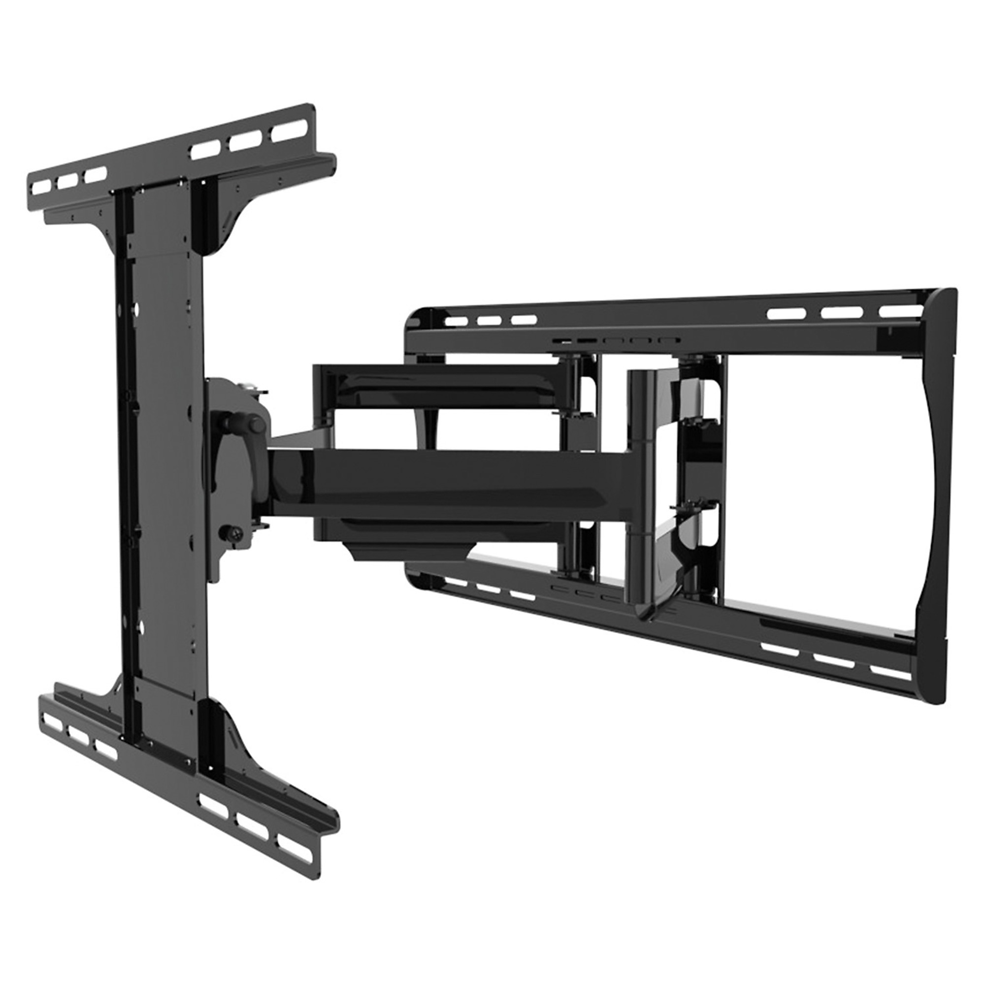 Peerless Paramount Series, 39Inch to 90Inch Articulating Wall Mount, Capacity 150 lb, Material Steel, Color Finish Black, Model PA762