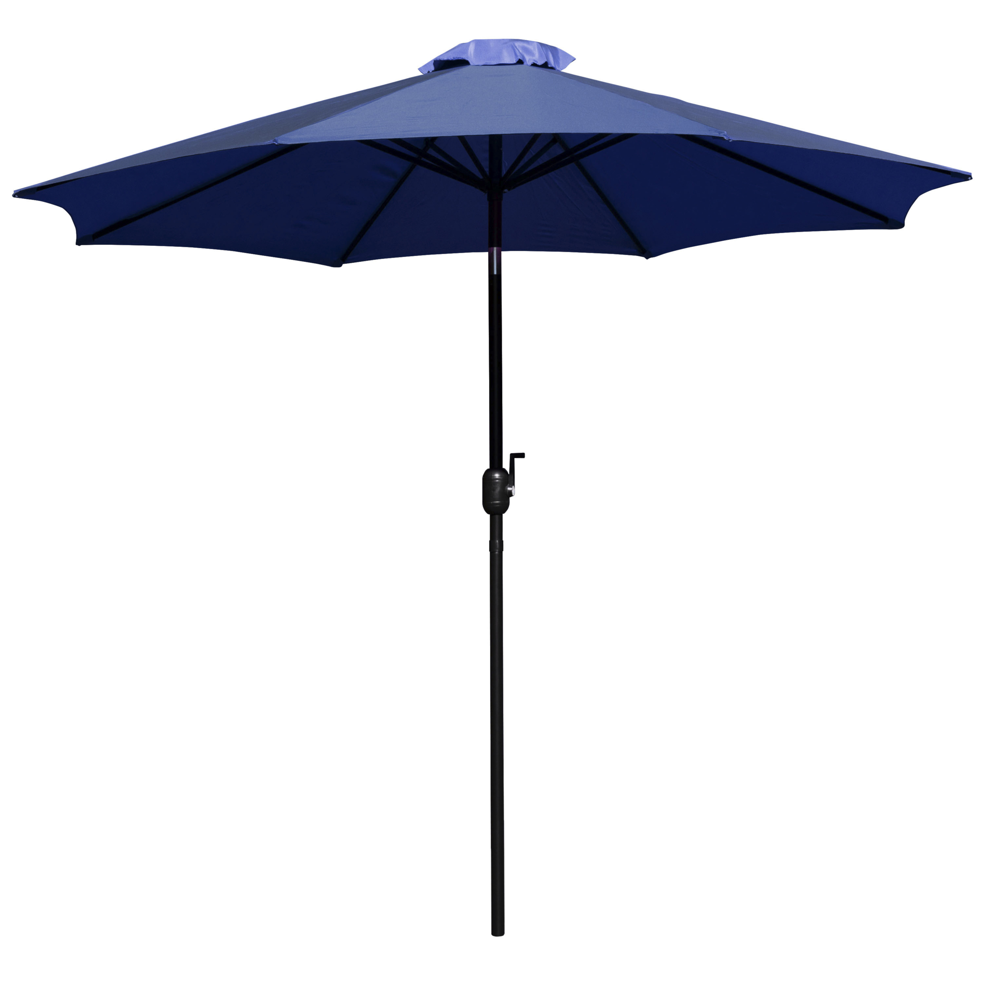 Flash Furniture, Navy 9ft. Round Umbrella - Crank and Tilt Function, Canopy Diameter 9 ft, Shape Octagon, Model GM402003NVY