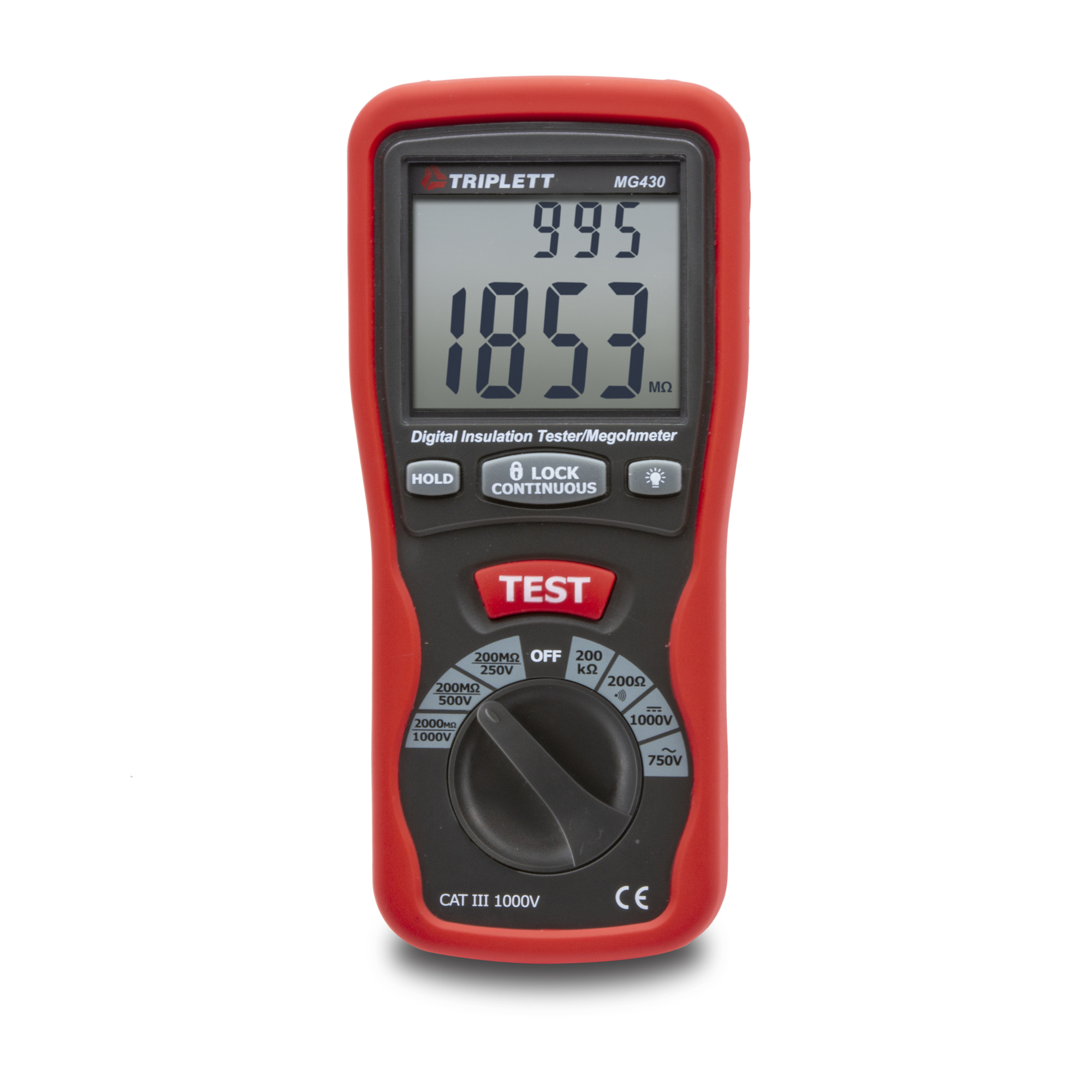 Triplett, Digital Insulation Tester/Megohm Meter, Model MG430