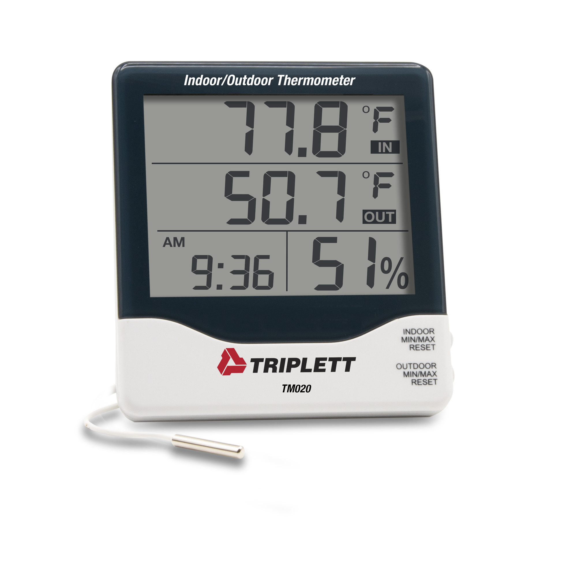 Triplett, Indoor/Outdoor Thermometer, Model TM020