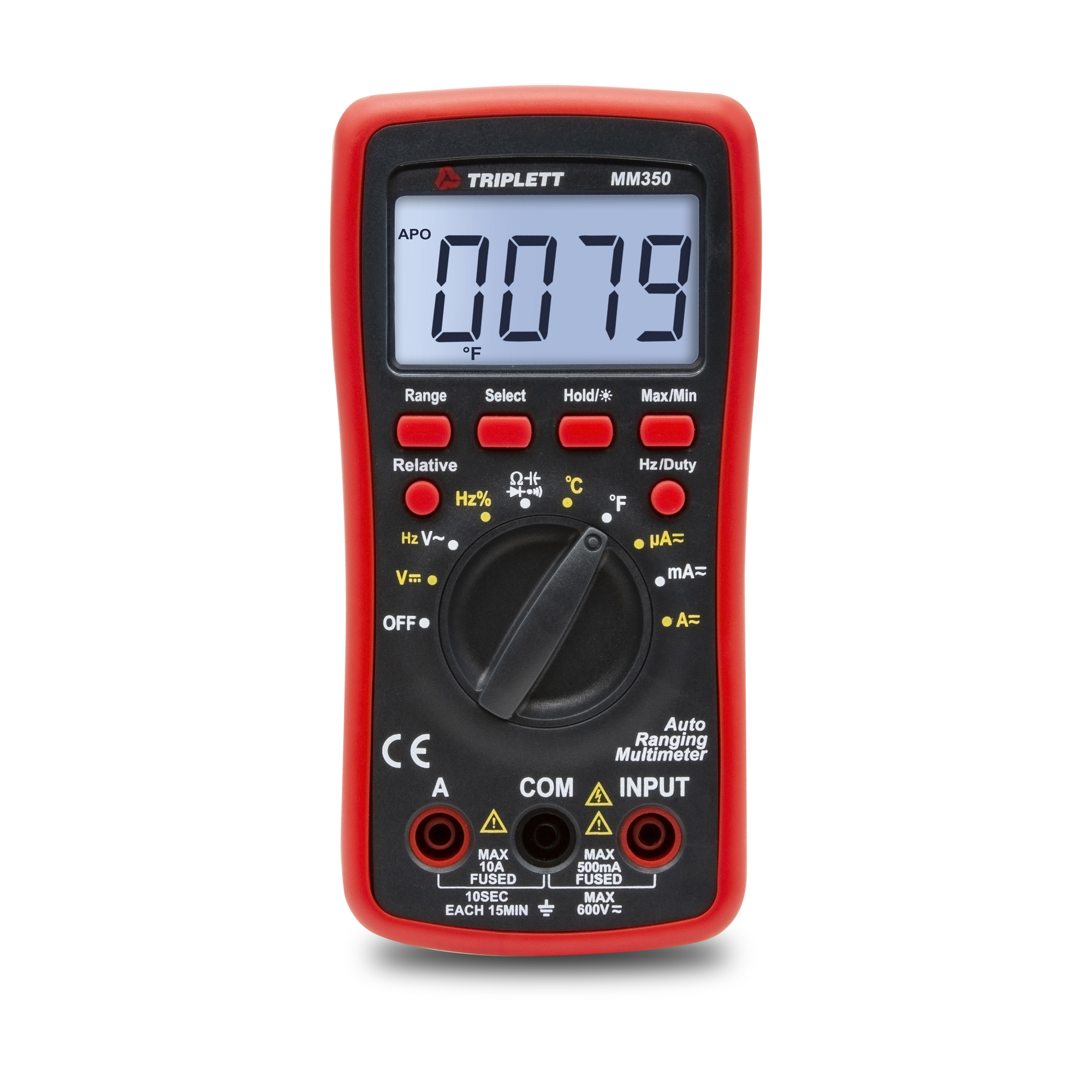 Triplett, TRMS Auto Ranging Digital Multimeter, Model MM350