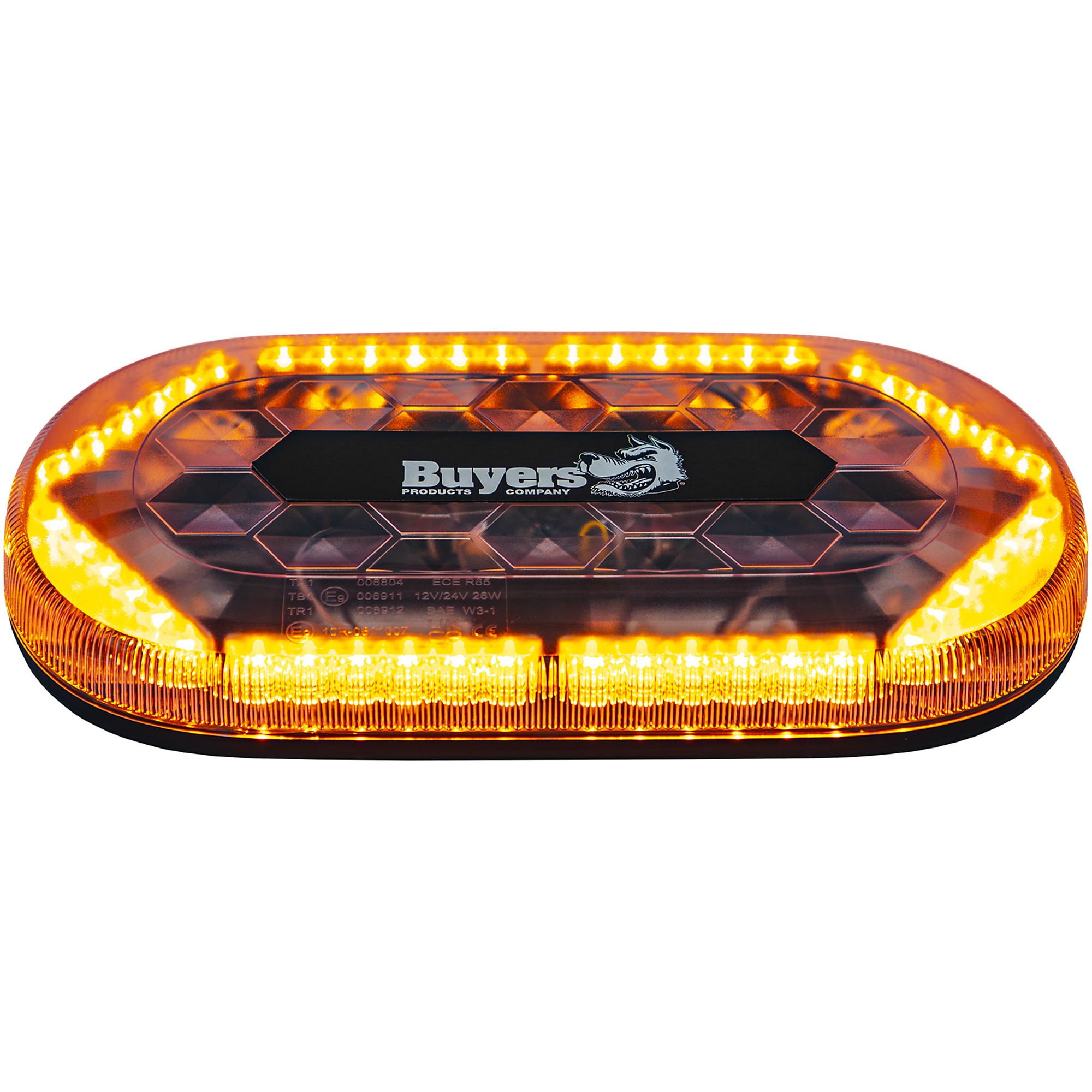 Buyers Products, Amber Mini Light Bar, Light Type LED, Lens Color Amber, Included (qty.) 1 Model 8891170