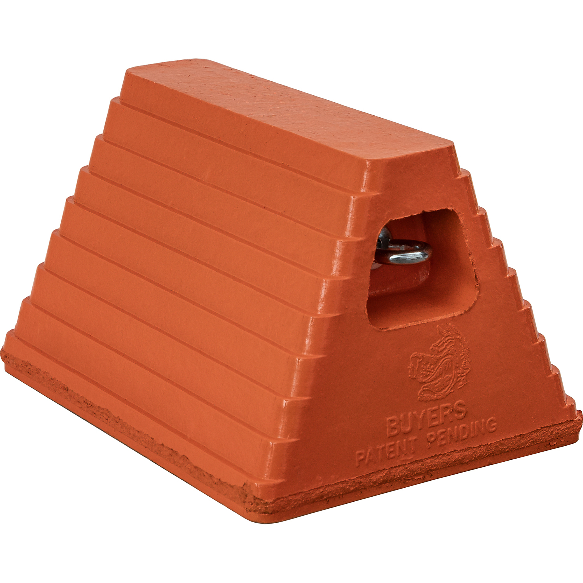 Buyers Products, Orange Heavy Duty Rubber Wheel Chock, Working Width 10 in, Height 6 in, Included (qty.) 1 Model WC6810LP
