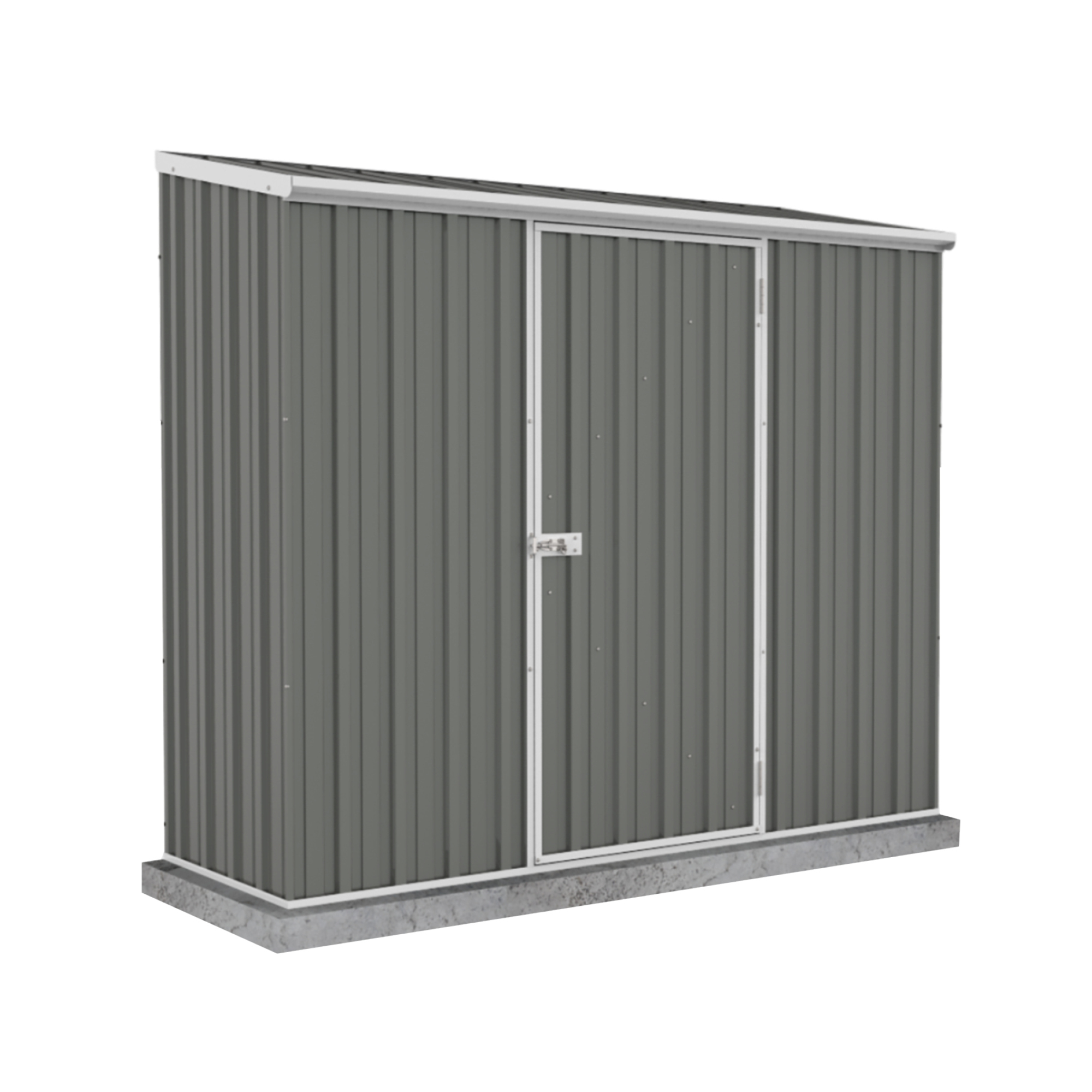Poly-Tex Inc., 7ft. x 3ft. Space Saver Metal Storage Shed, Length 88.5 ft, Width 30.7086 ft, Model WG23081SK-PTX