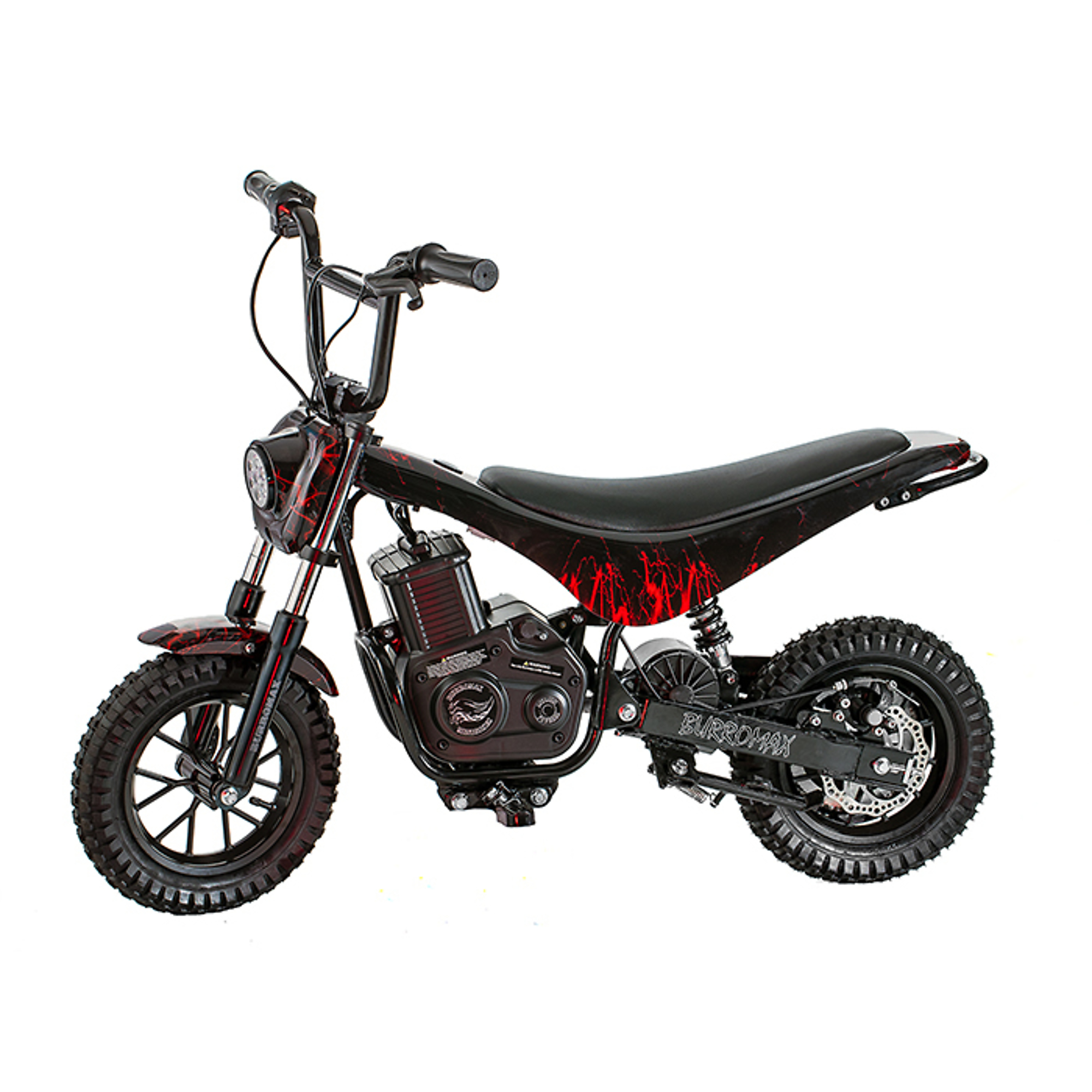 Burromax, Lithium Powered 350W Motor, Red Splatter, Model TT350R