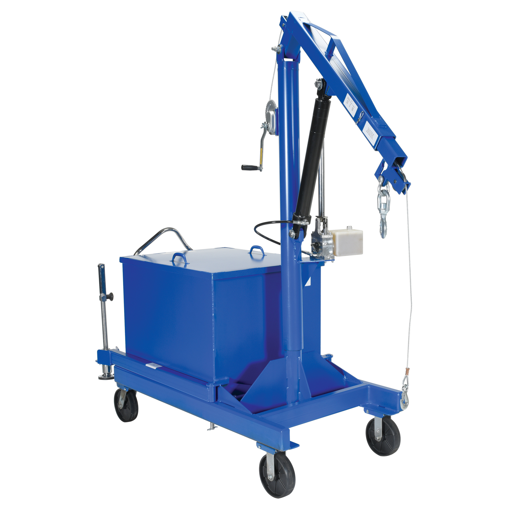 Vestil, Steel portable cantilever hoist, Capacity 2000 lb, Raised Height 89 in, Lowered Height 72 in, Model P-JIB-2