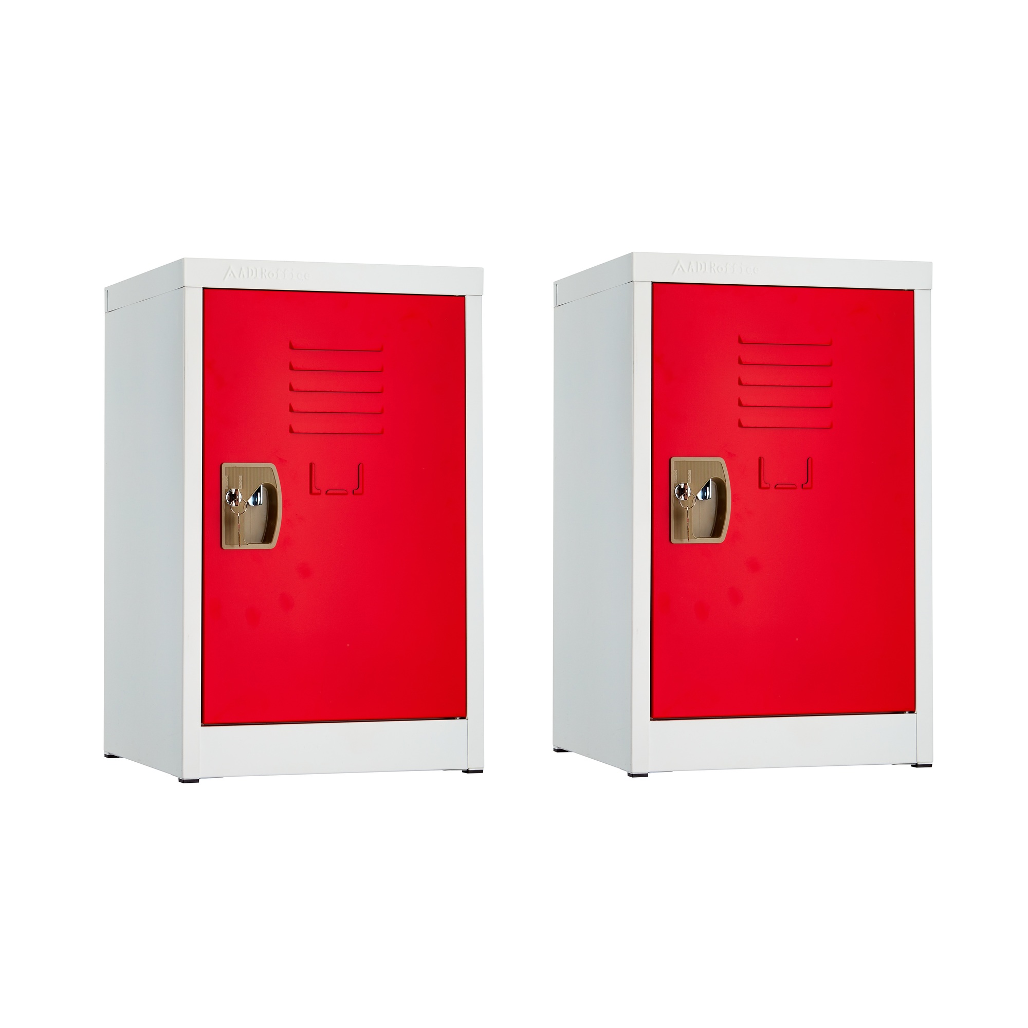 Alpine, 24ft.' Single Tier Locker for Kids â Red, 2-Pack, Height 24 in, Width 15 in, Color Red, Model ADI629-02-RED-2PK