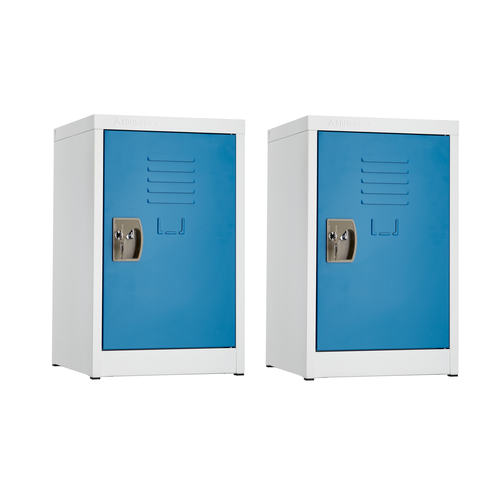 Alpine, 24ft.' Locker for Kids - Blue 2-Pack, Height 24 in, Width 15 in, Color Blue, Model ADI629-02-BLU-2