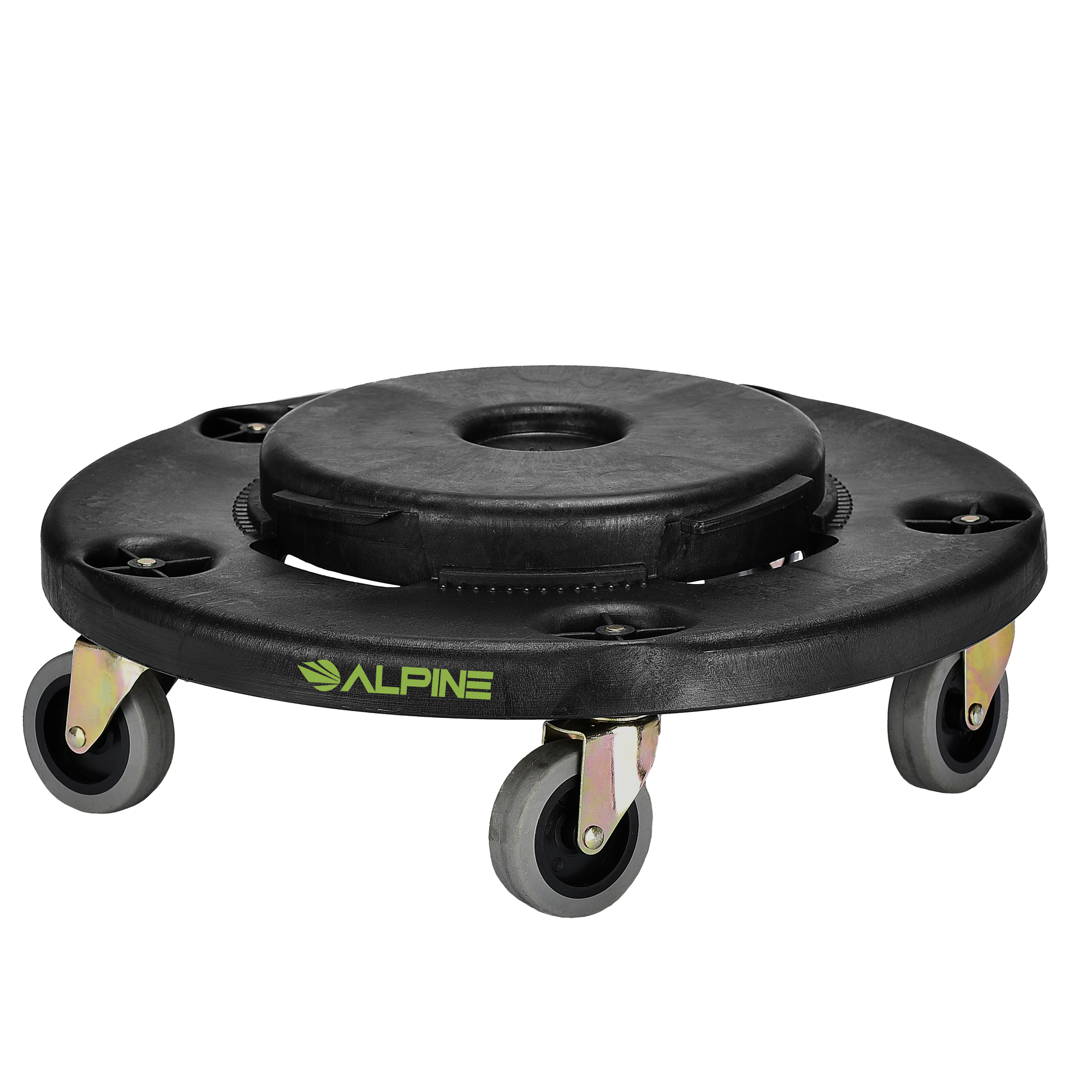 Alpine, Round Trash Can Dolly, Model ALP471-32-DOLLY