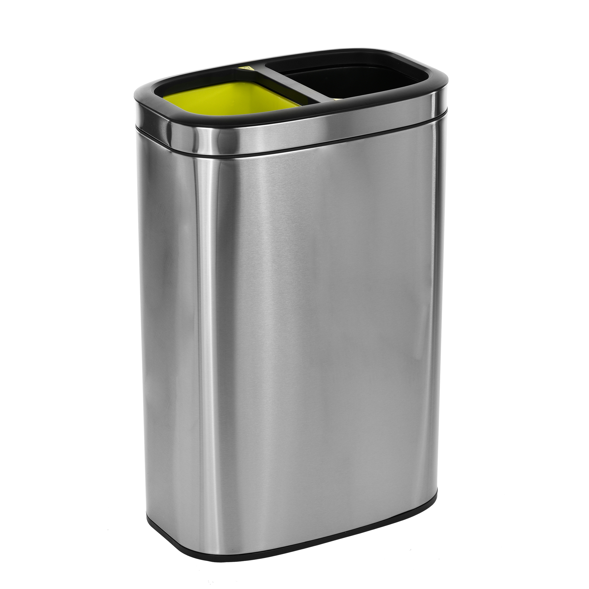 Alpine, 10.5 Gallon Stainless Dual Compartment Trash Can, Capacity 10.5 Gal, Model ALP470-R-40L