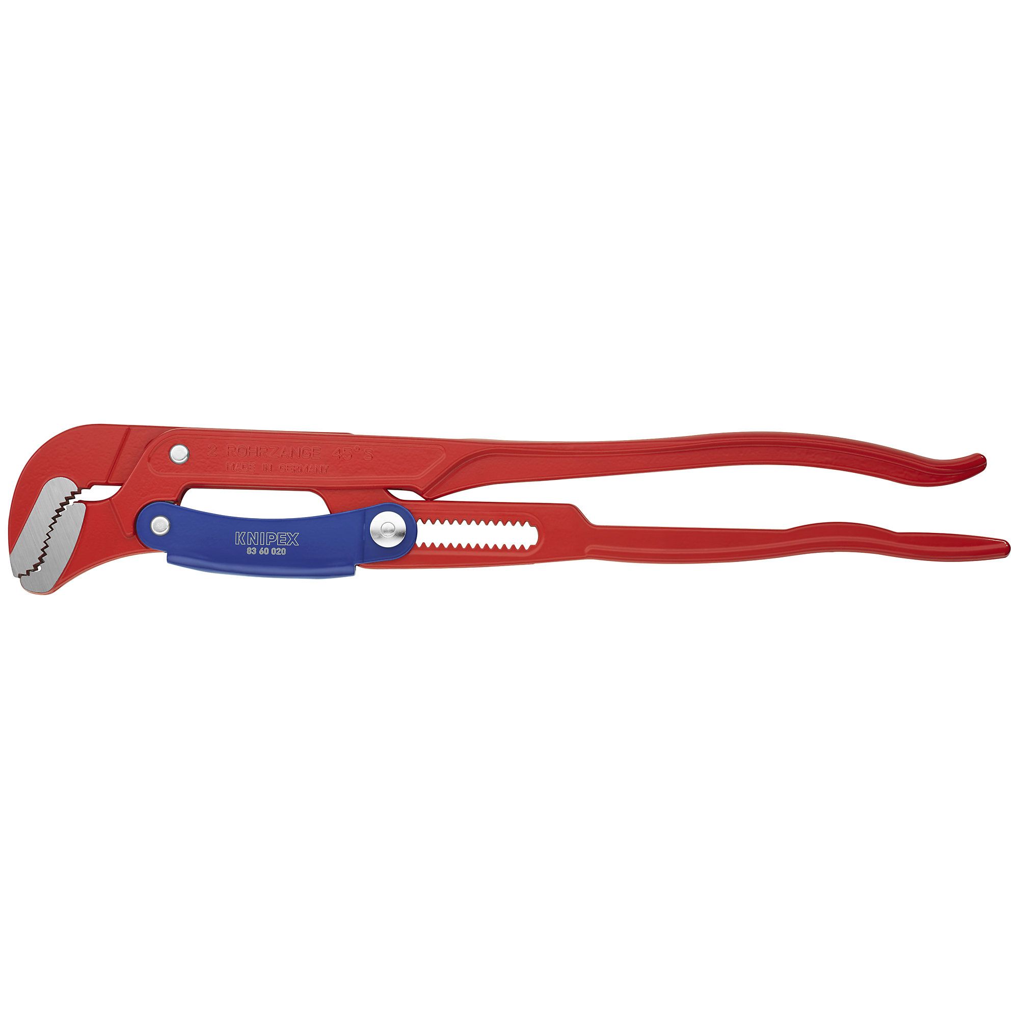 KNIPEX, Rapid Adjust Swedish Pipe Wrench-S-Type, 22Inch, Pieces (qty.) 1 Material Steel, Jaw Capacity 2.75 in, Model 83 60 020