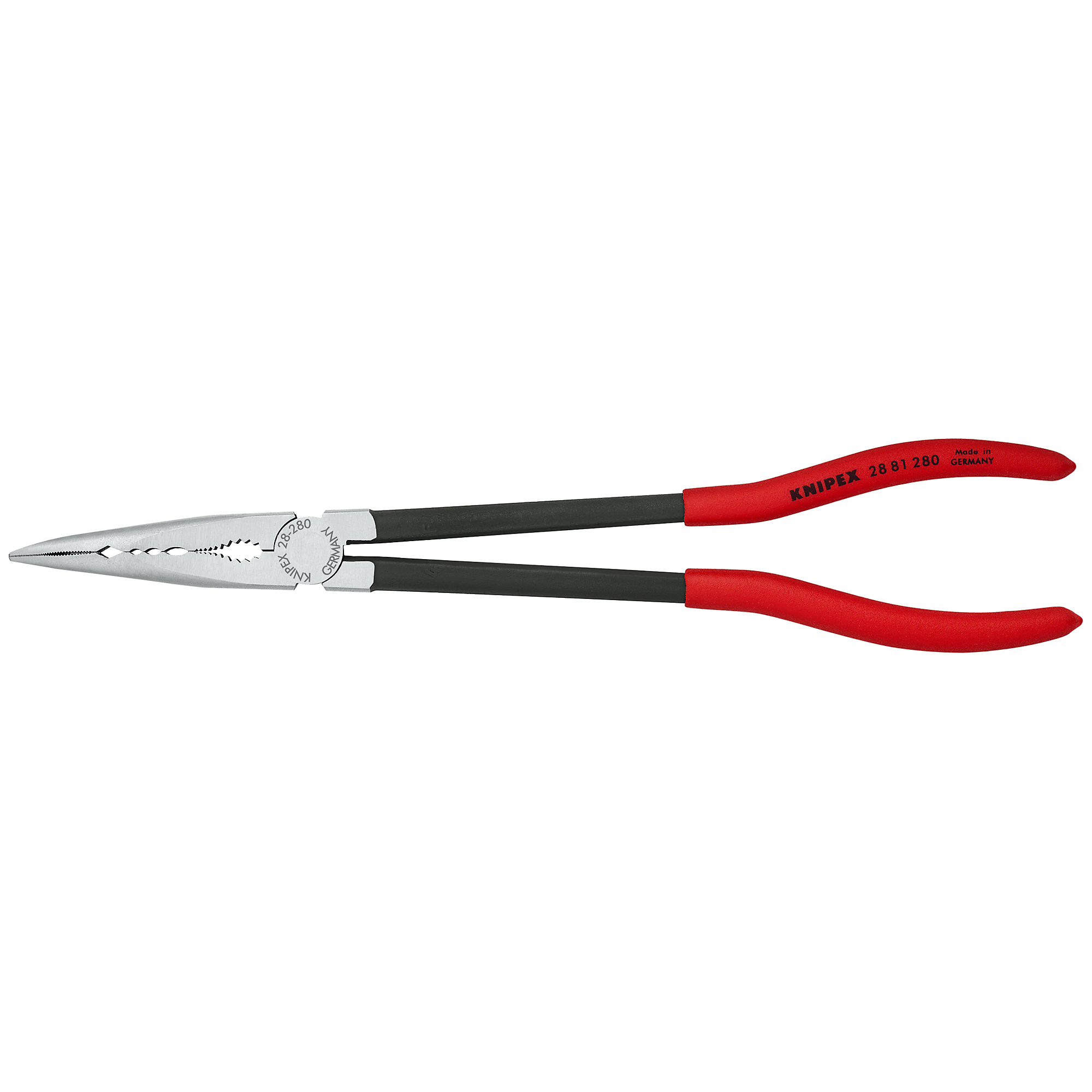 KNIPEX, XL Needle-Nose 45Â° Angled Pliers, Bulk, 11Inch, Pieces (qty.) 1 Material Steel, Model 28 81 280