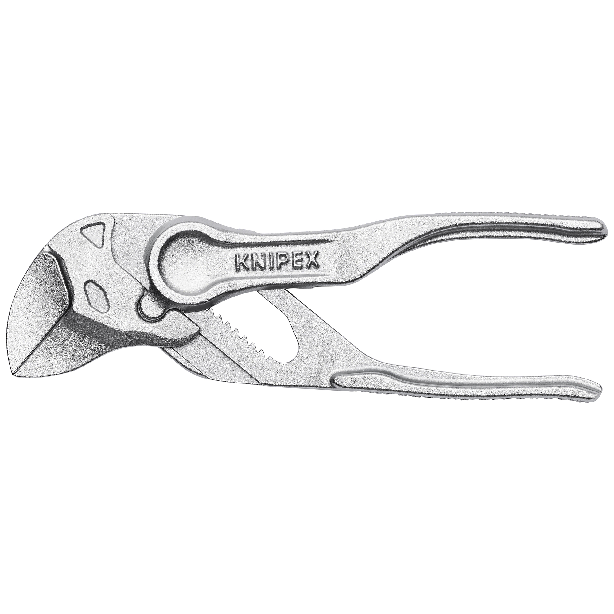 KNIPEX, Pliers Wrench XS, Embossed, Bulk, 4Inch, Pieces (qty.) 1 Jaw Capacity 0.75 in, Model 86 04 100