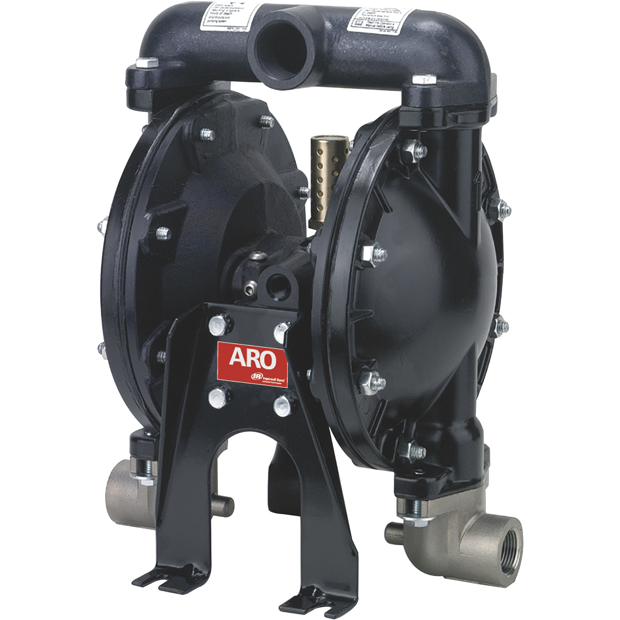 ARO Air-Operated Double Diaphragm Pump, 1Inch Ports, 35 GPM, Aluminum/Nitrile, Model 650715-C