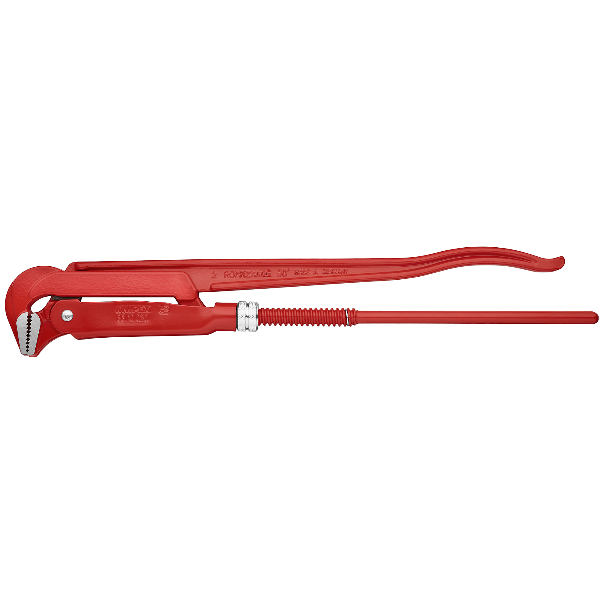 KNIPEX, Swedish Pipe Wrench-90Â°, 21.75Inch, Pieces (qty.) 1 Material Steel, Jaw Capacity 2.75 in, Model 83 10 020