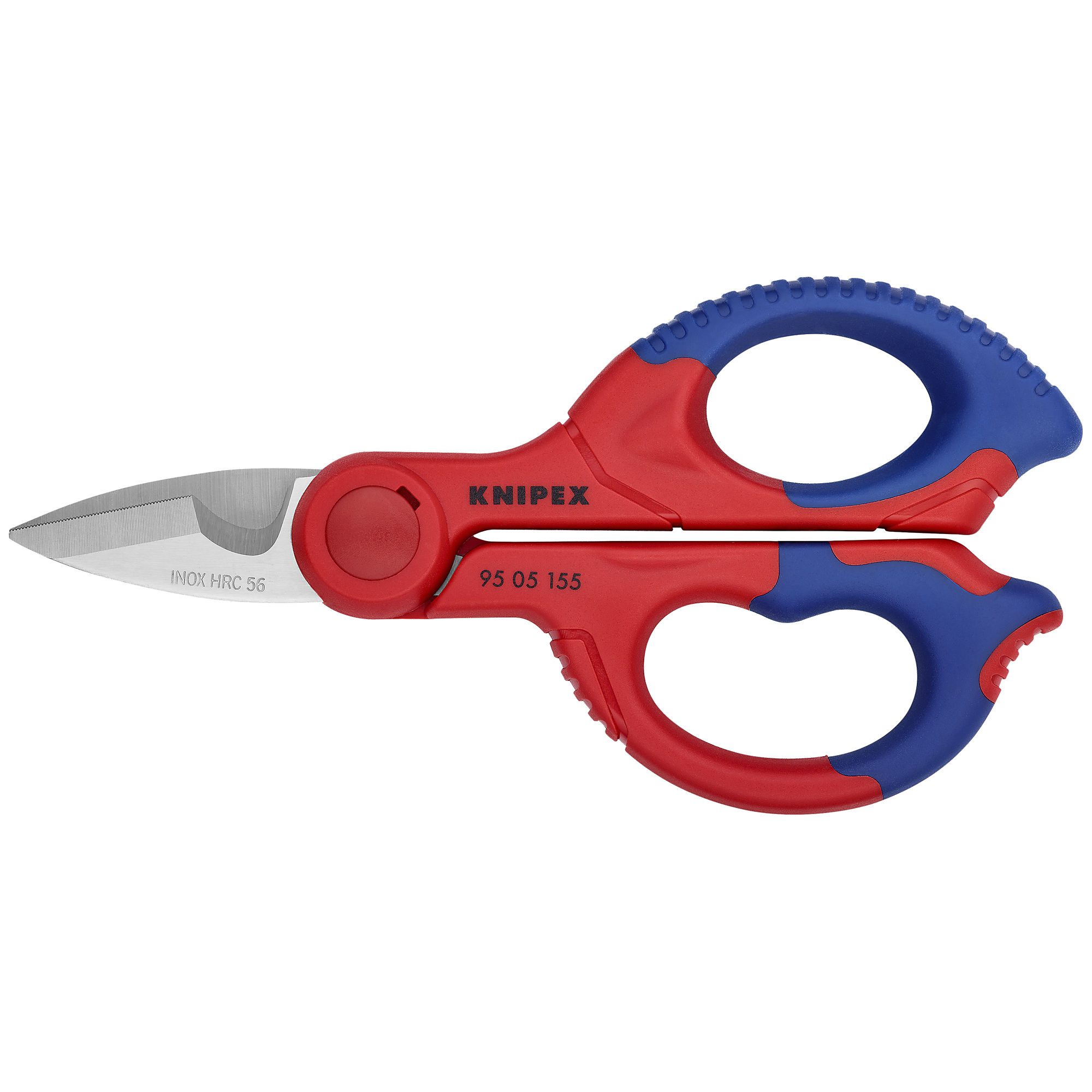 KNIPEX, Electricians' Shears, Comfort grip, 6.25Inch, Pieces (qty.) 1 Material Steel, Model 95 05 155 SBA
