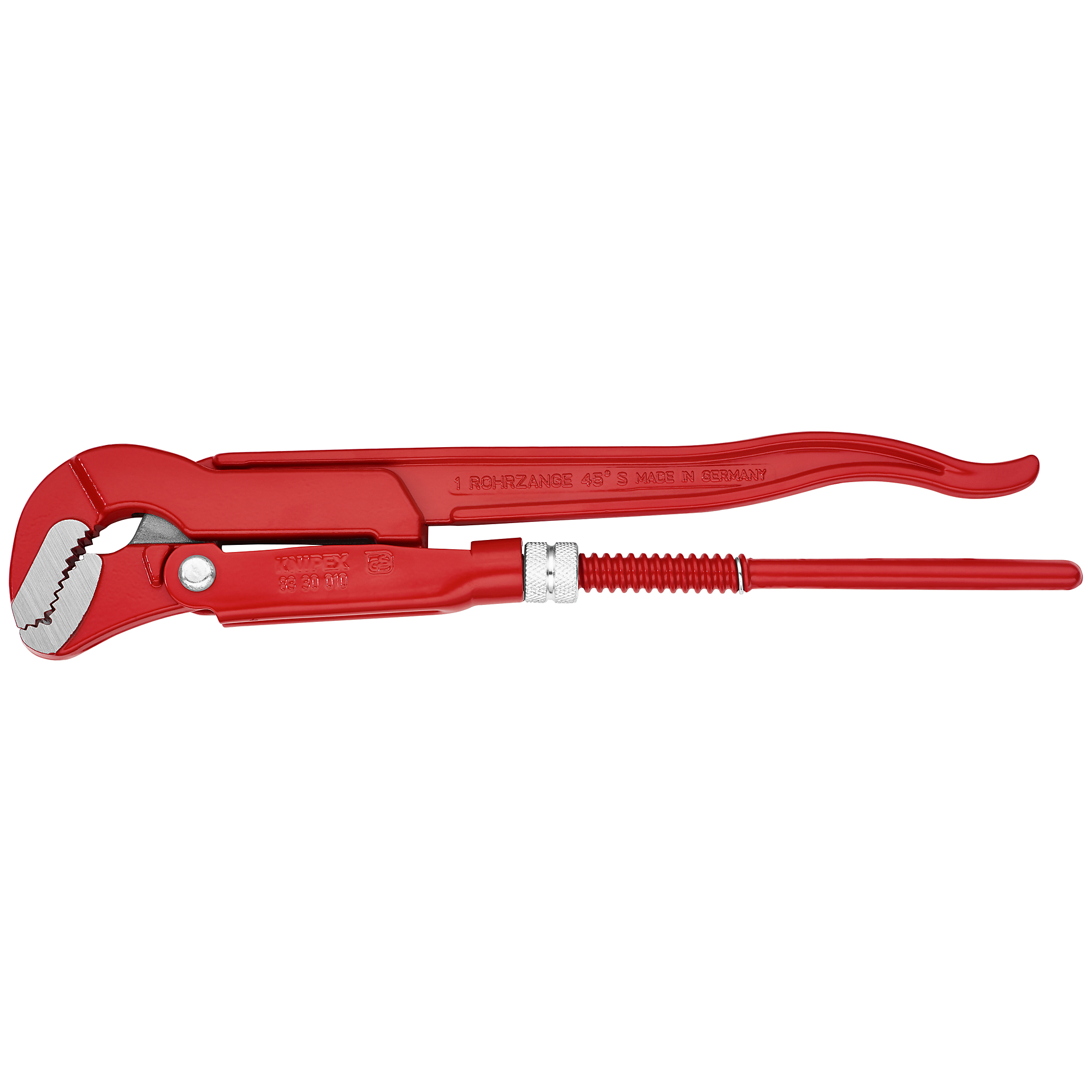 KNIPEX, Swedish Pipe Wrench-S-Type, 12.5Inch, Pieces (qty.) 1 Material Steel, Jaw Capacity 1.66 in, Model 83 30 010