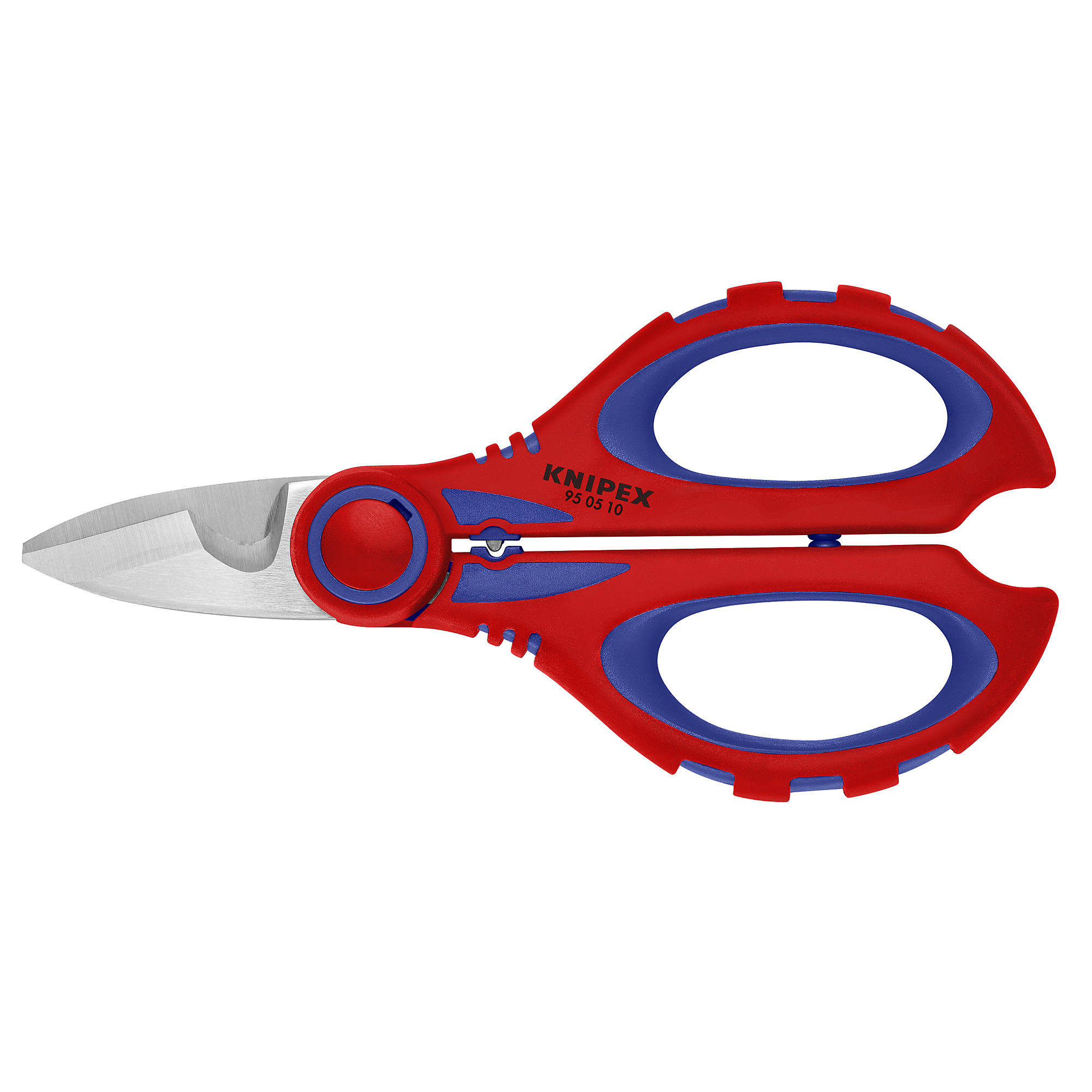 KNIPEX, Electricians Shears w/Crimper, Comfort grip,6.25Inch, Pieces (qty.) 1 Material Steel, Model 95 05 10 SBA