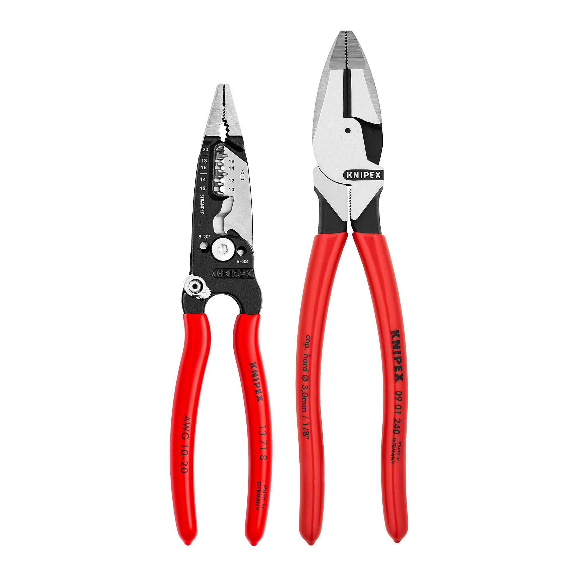 KNIPEX, Electrical Set, 2 Pc, Pieces (qty.) 2 Material Steel, Model 9K 00 80 148 US
