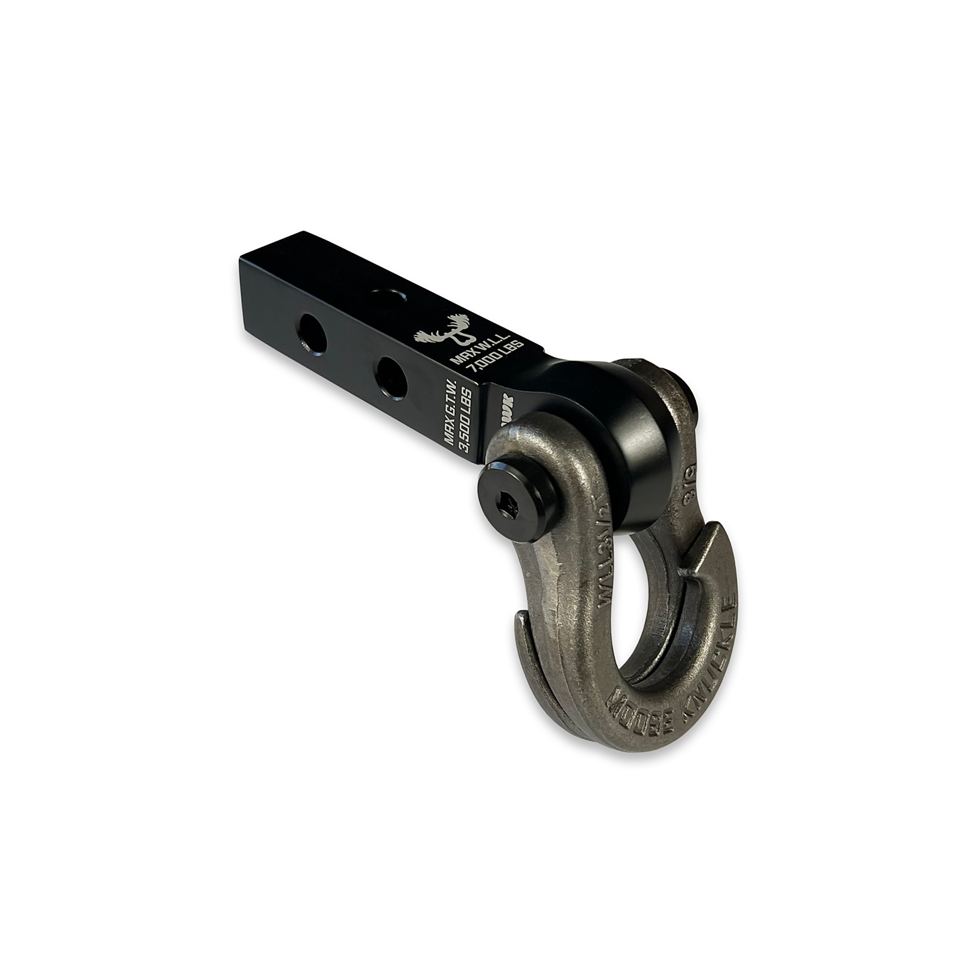 Moose Knuckle Offroad, 5/8 Jowl Split Shackle and Mohawk 1.25 Receiver Combo, Gross Towing Weight 3500 lb, Class Rating Class II, Model FN000042-014