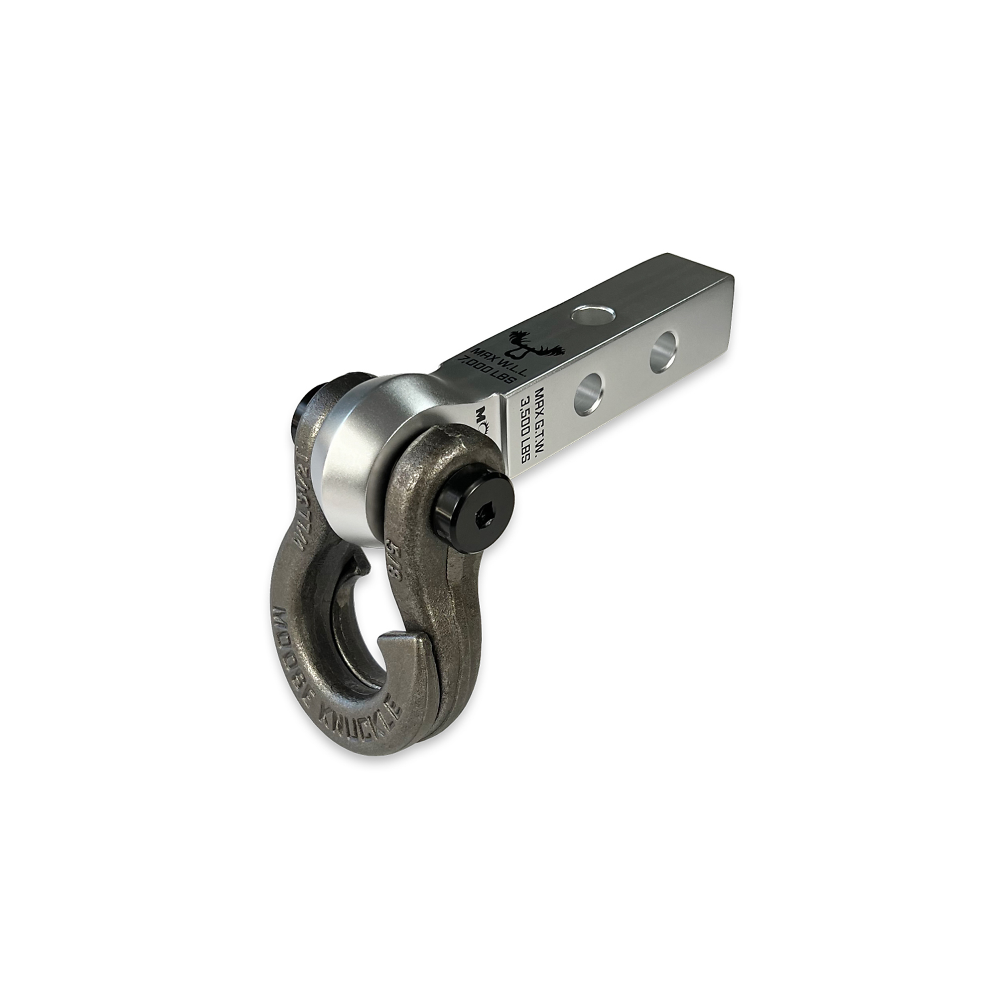 Moose Knuckle Offroad, 5/8 Jowl Split Shackle and Mohawk 1.25 Receiver Combo, Gross Towing Weight 3500 lb, Class Rating Class II, Model FN000043-014