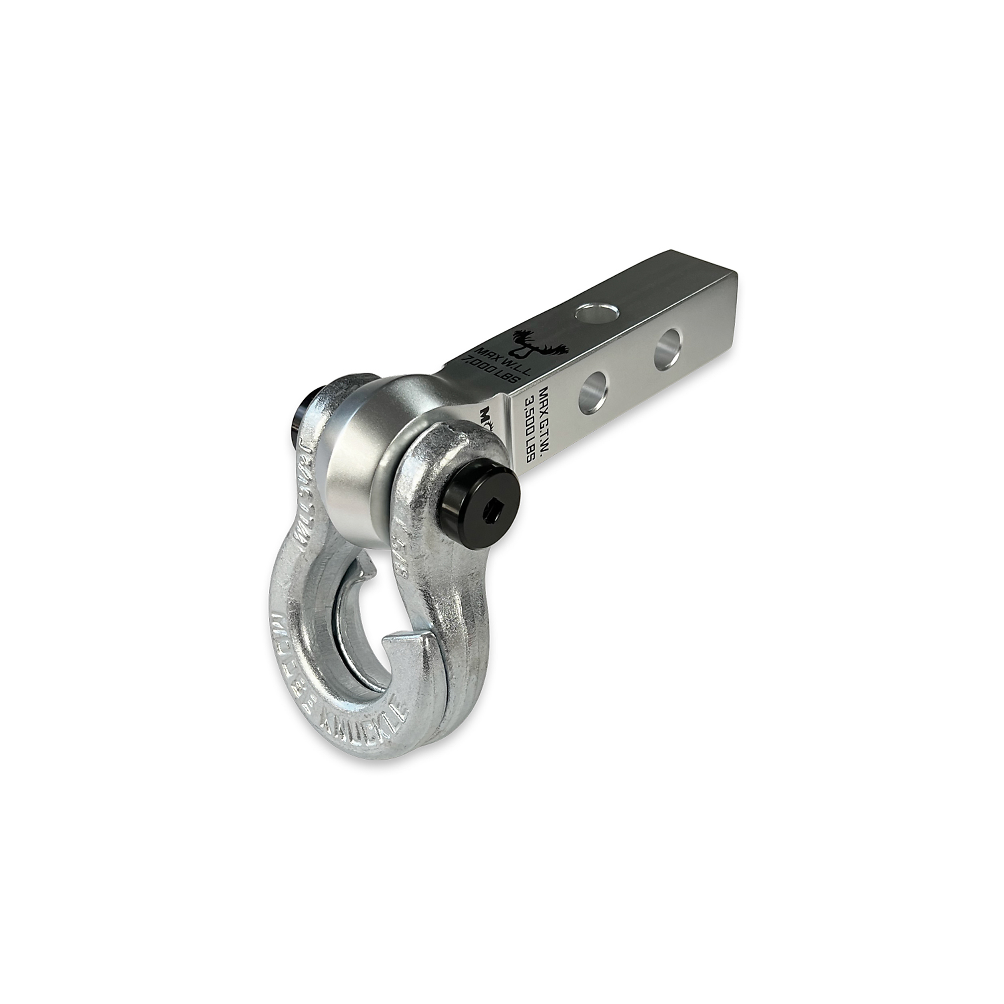 Moose Knuckle Offroad, 5/8 Jowl Split Shackle and Mohawk 1.25 Receiver Combo, Gross Towing Weight 3500 lb, Class Rating Class II, Model FN000043-012