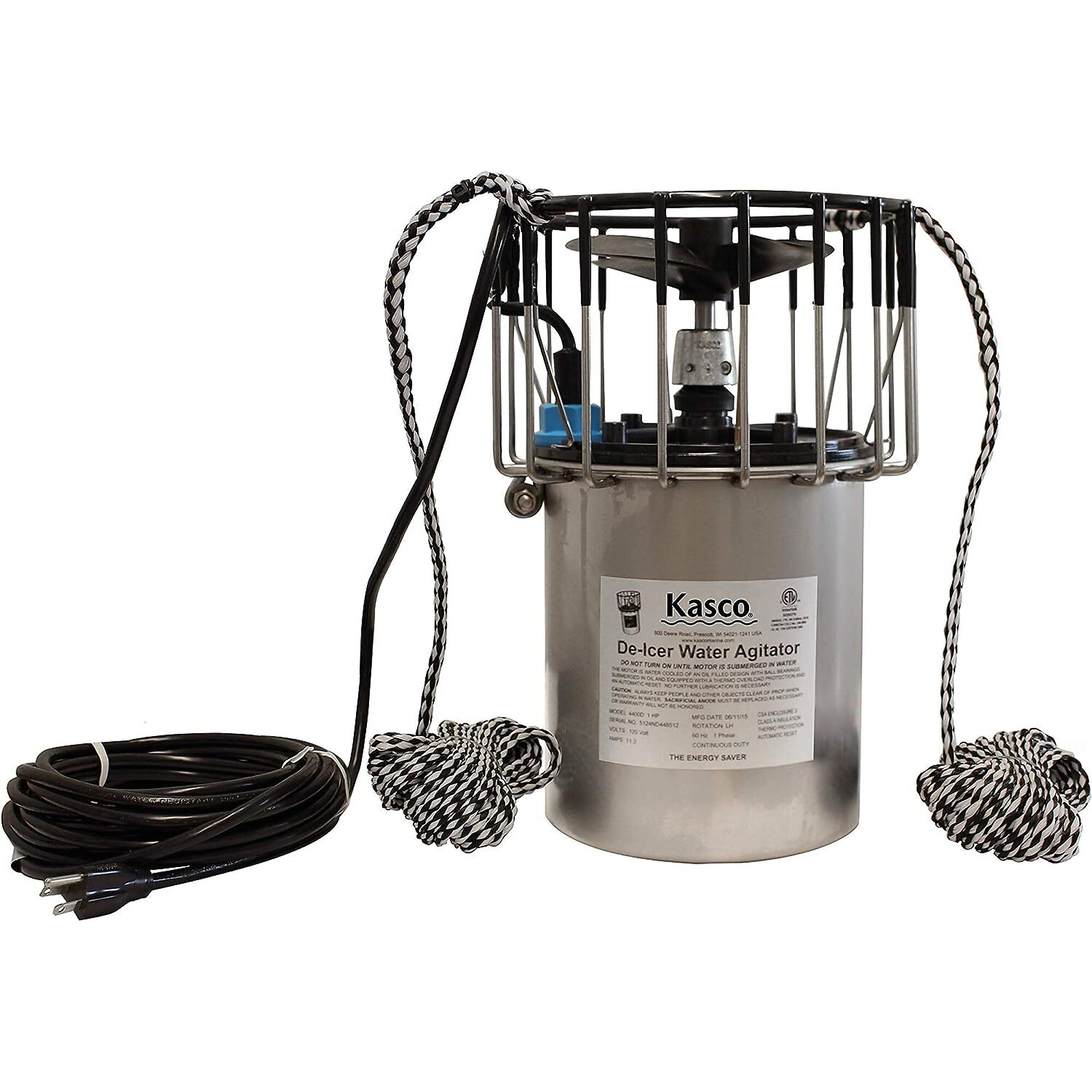 Kasco, De-icer Single for Pond and Lake Bubbler 120V, Volts 120 Horsepower 1 Model 4400D200