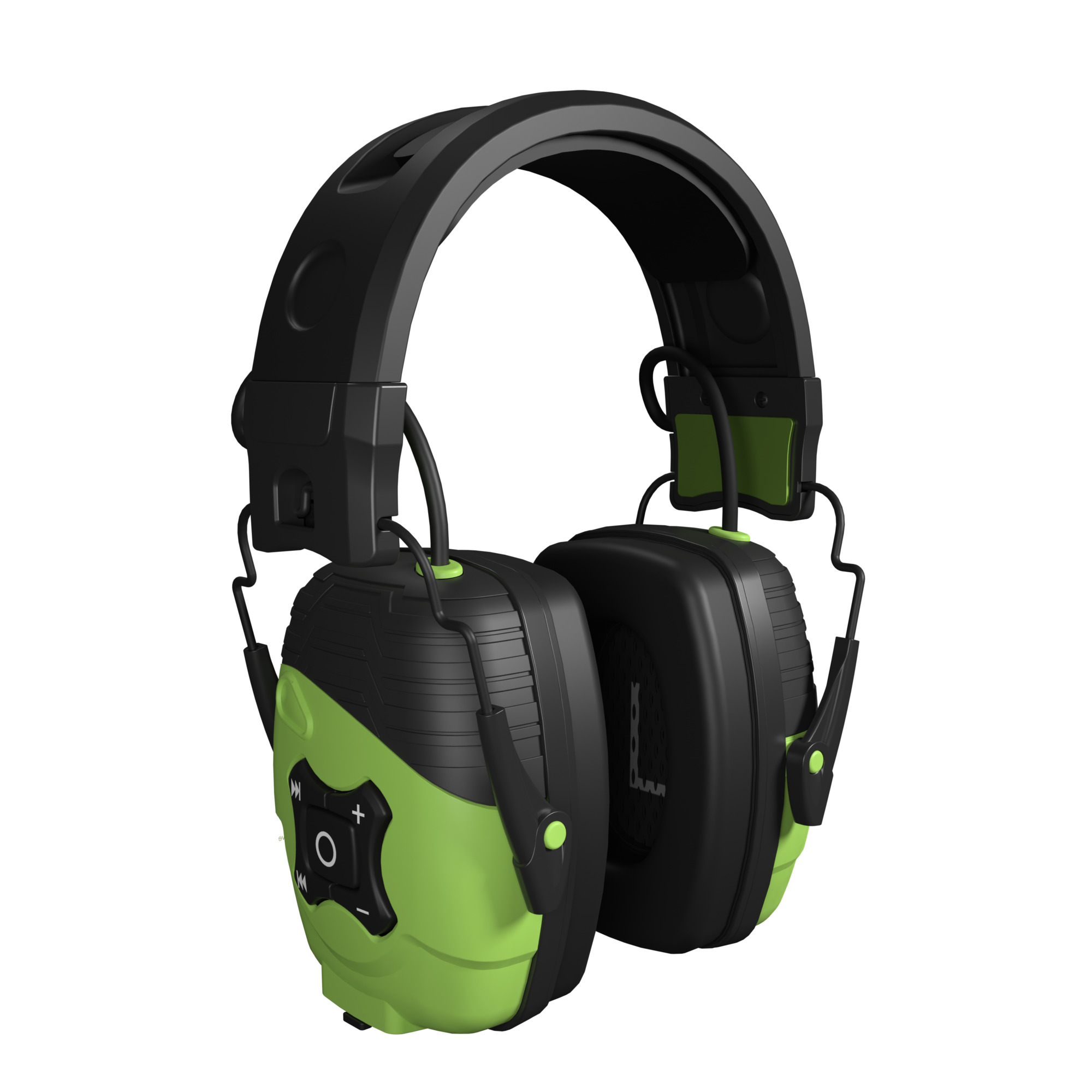 ISOtunes, LINK Aware Bluetooth Earmuff, Ambient Sound, 25NRR, Noise Reduction Rating 25 dB, Electronic, Color Green, Model IT-34B