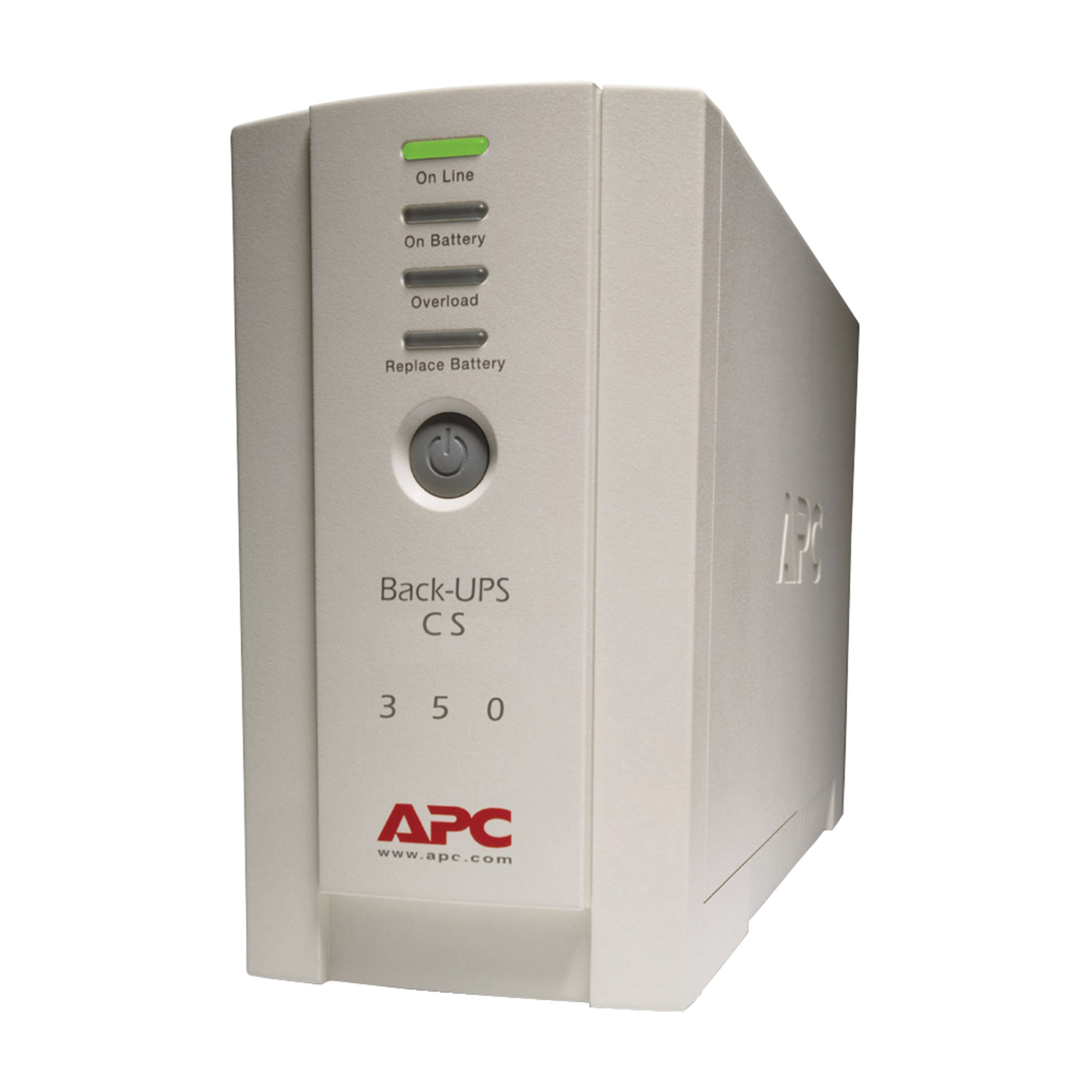 APC, Back-UPS Tower with 6 Outlets, Running Watts 210 W, Model BK350