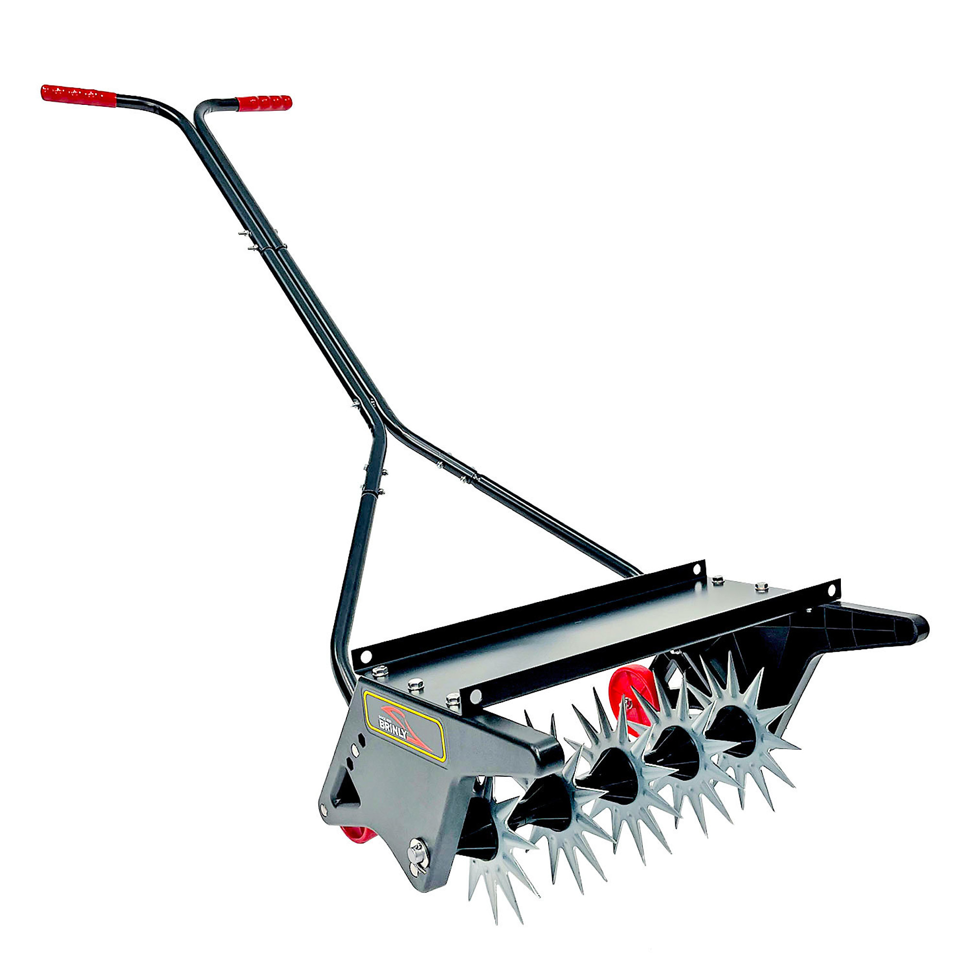 Brinly-Hardy, 18Inch Push Spike Aerator with 3D Galv. Steel Tines, Working Width 18 in, Model PSA-18BH