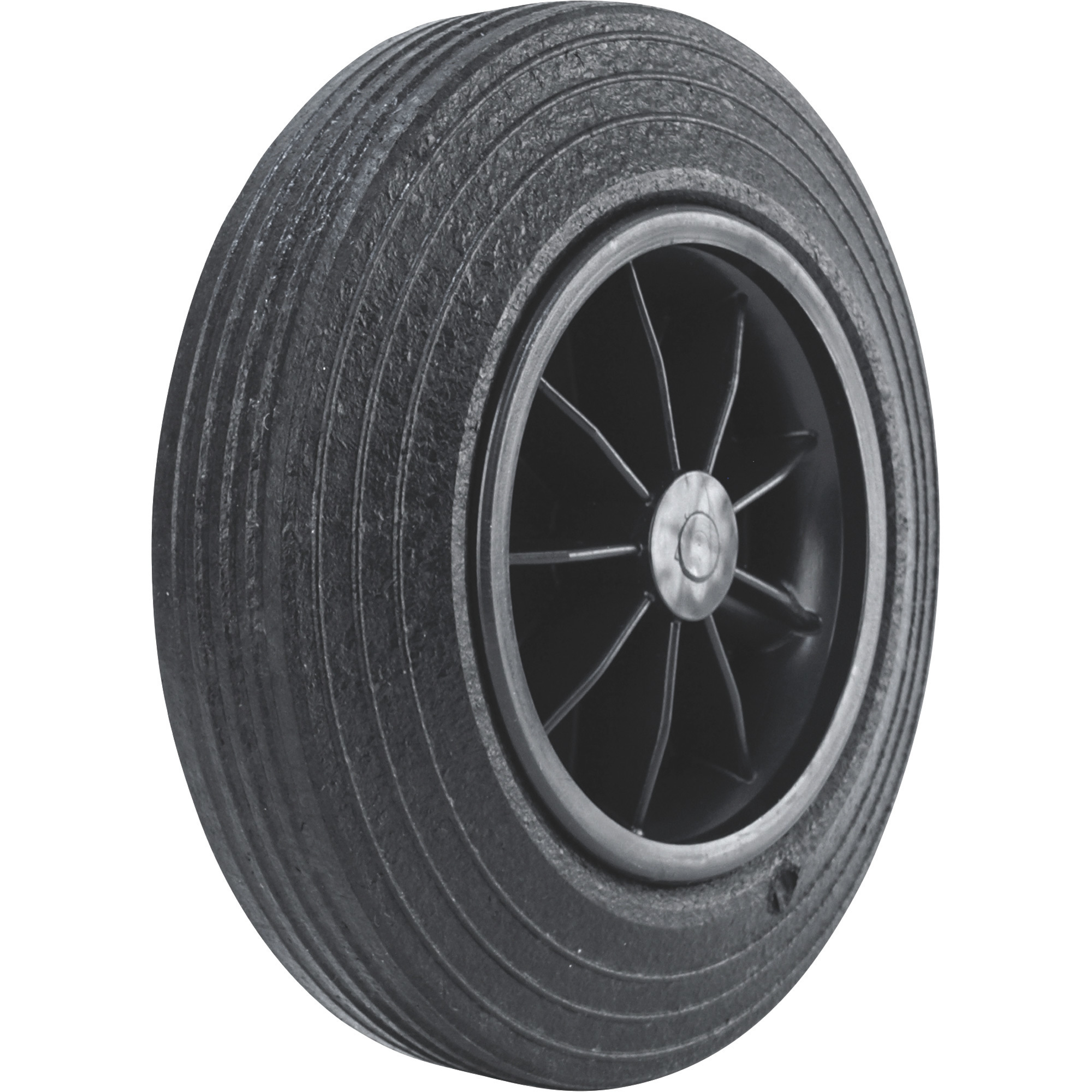 Martin Wheel 8in. Snap-Lock Trash Container Wheel, 7/8in. Bore, Fits 7/8in. Axle, Hub Offset 2in.-3in.L, Model# 684.201.2211S -  SL08-78