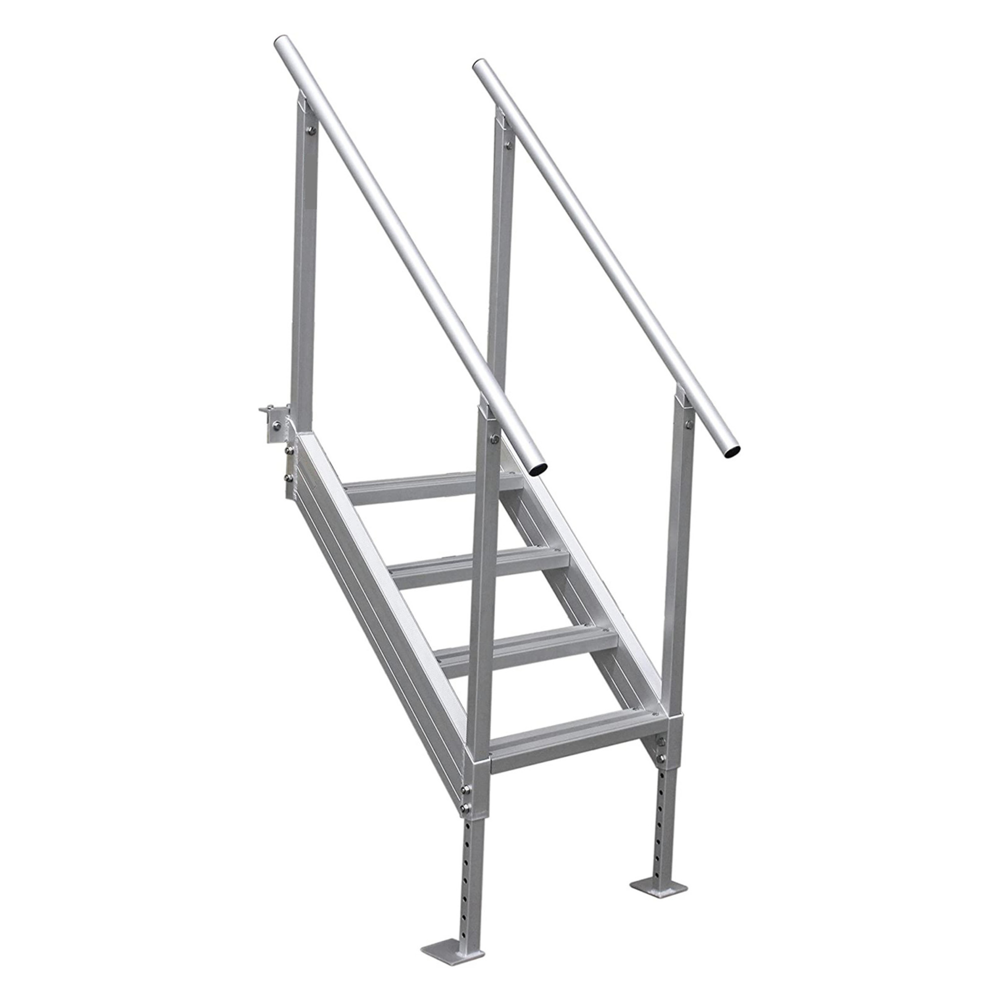 Tommy Docks, 4-Step 21Inch Aluminum Platform Ladder, Product Type Ladder, Length 7 in, Width 18 in, Model TD-50263