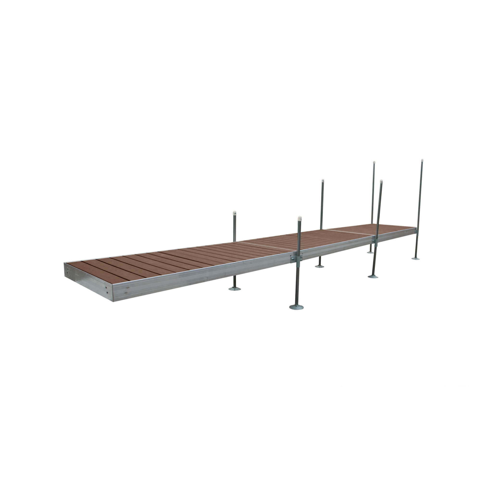 Tommy Docks, 24ft. Brown PVC Aluminum Dock, Product Type Dock, Length 96 in, Width 48 in, Model TDSAZB-40013