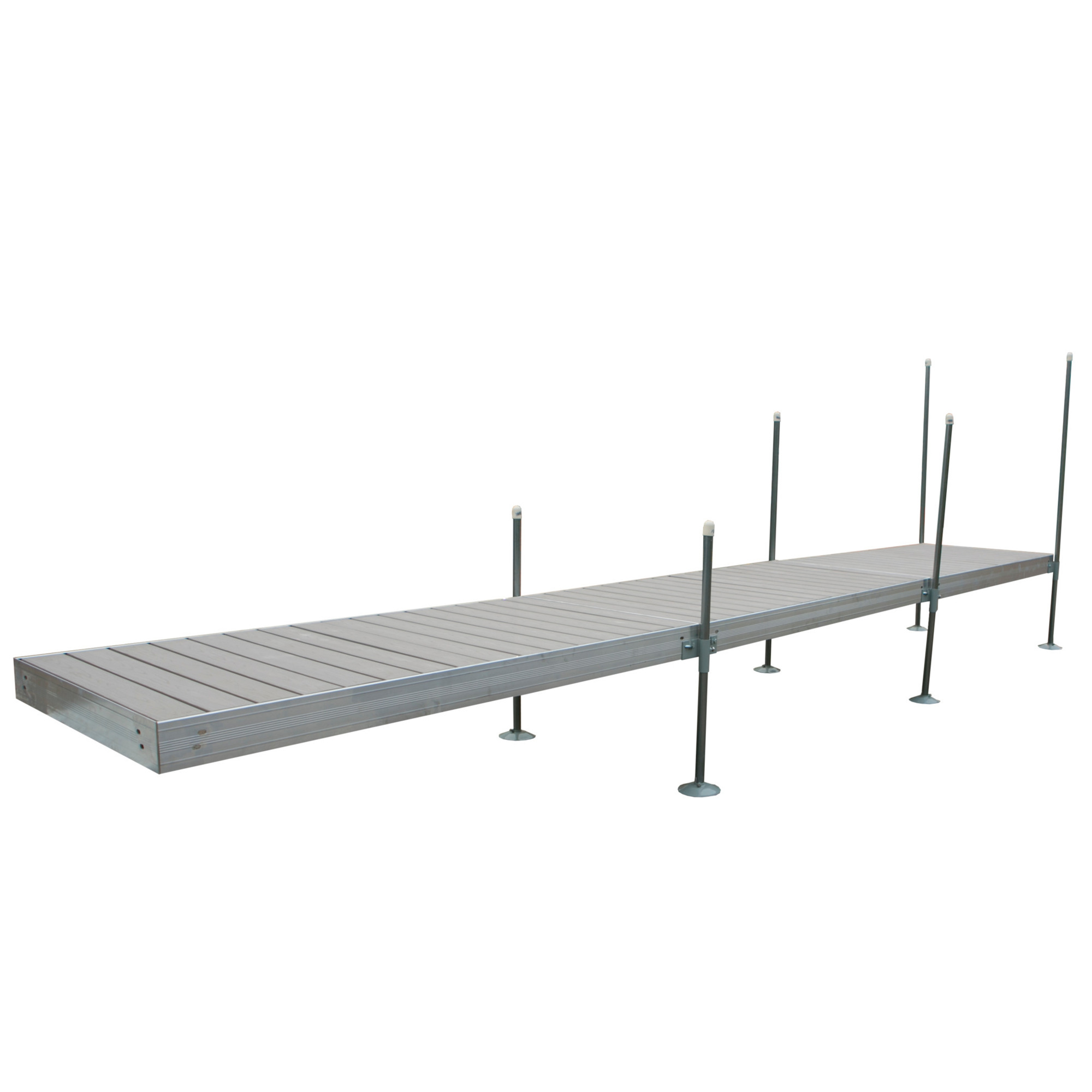 Tommy Docks, 24ft. Gray PVC Aluminum Dock, Product Type Dock, Length 48 in, Width 96 in, Model TDSAZ-40013