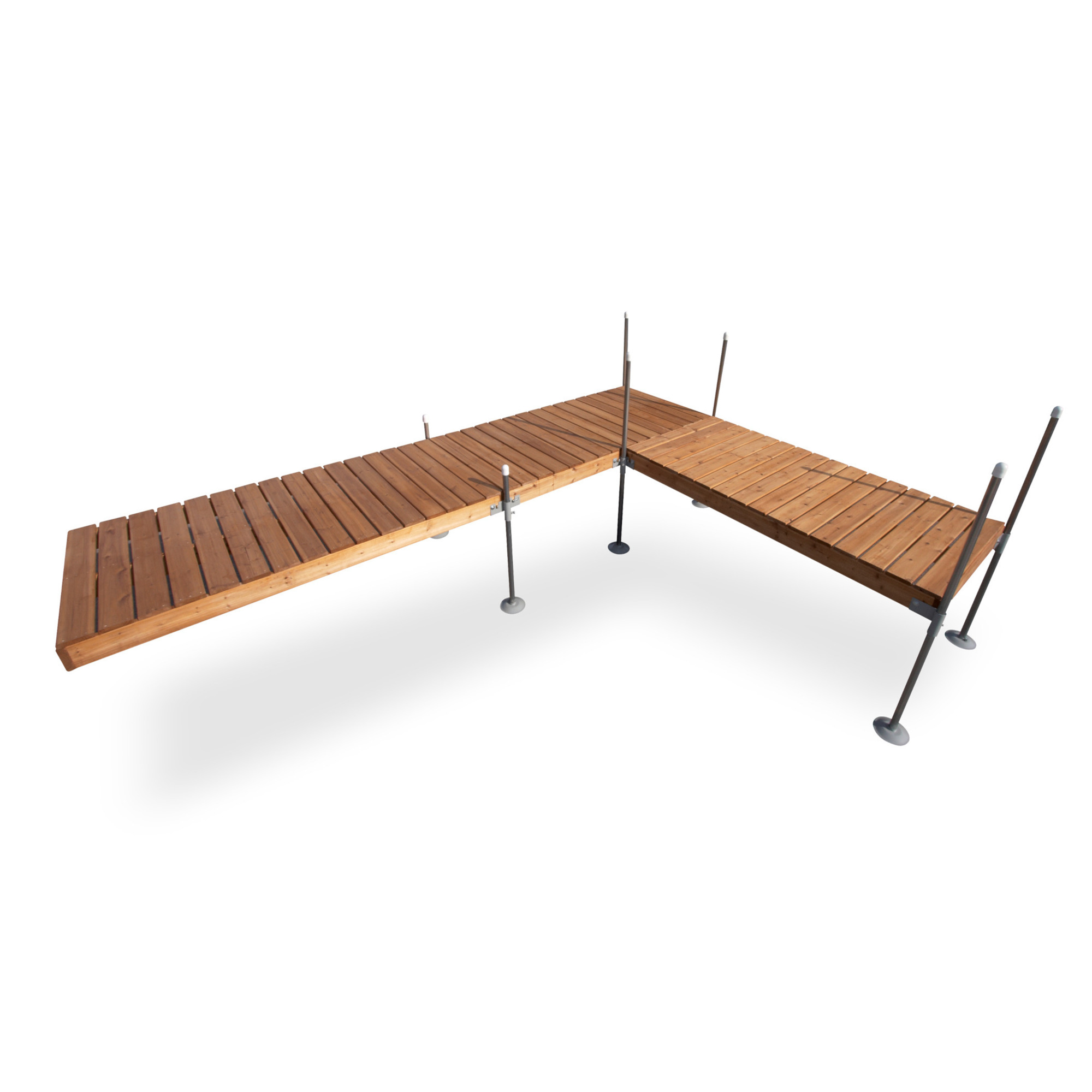 Tommy Docks, 16ft. L-Shaped Cedar Dock Kit, Product Type Dock, Length 48 in, Width 96 in, Model TDL-40033