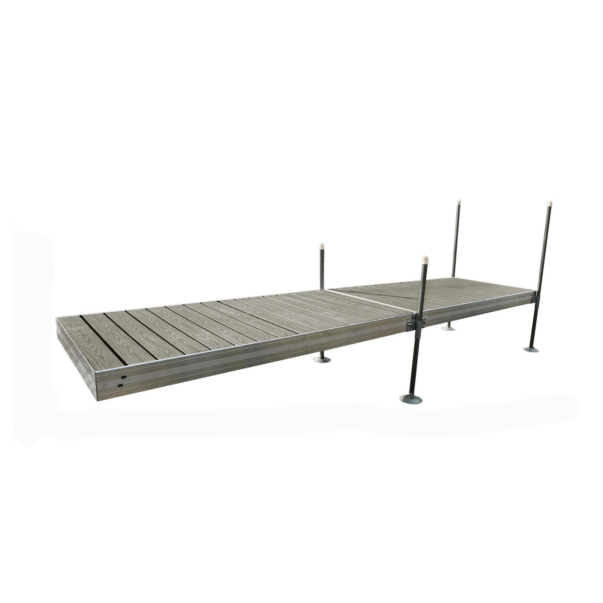 Tommy Docks, 16ft. Gray PVC Aluminum Dock, Product Type Dock, Length 48 in, Width 96 in, Model TDSAZ-40016