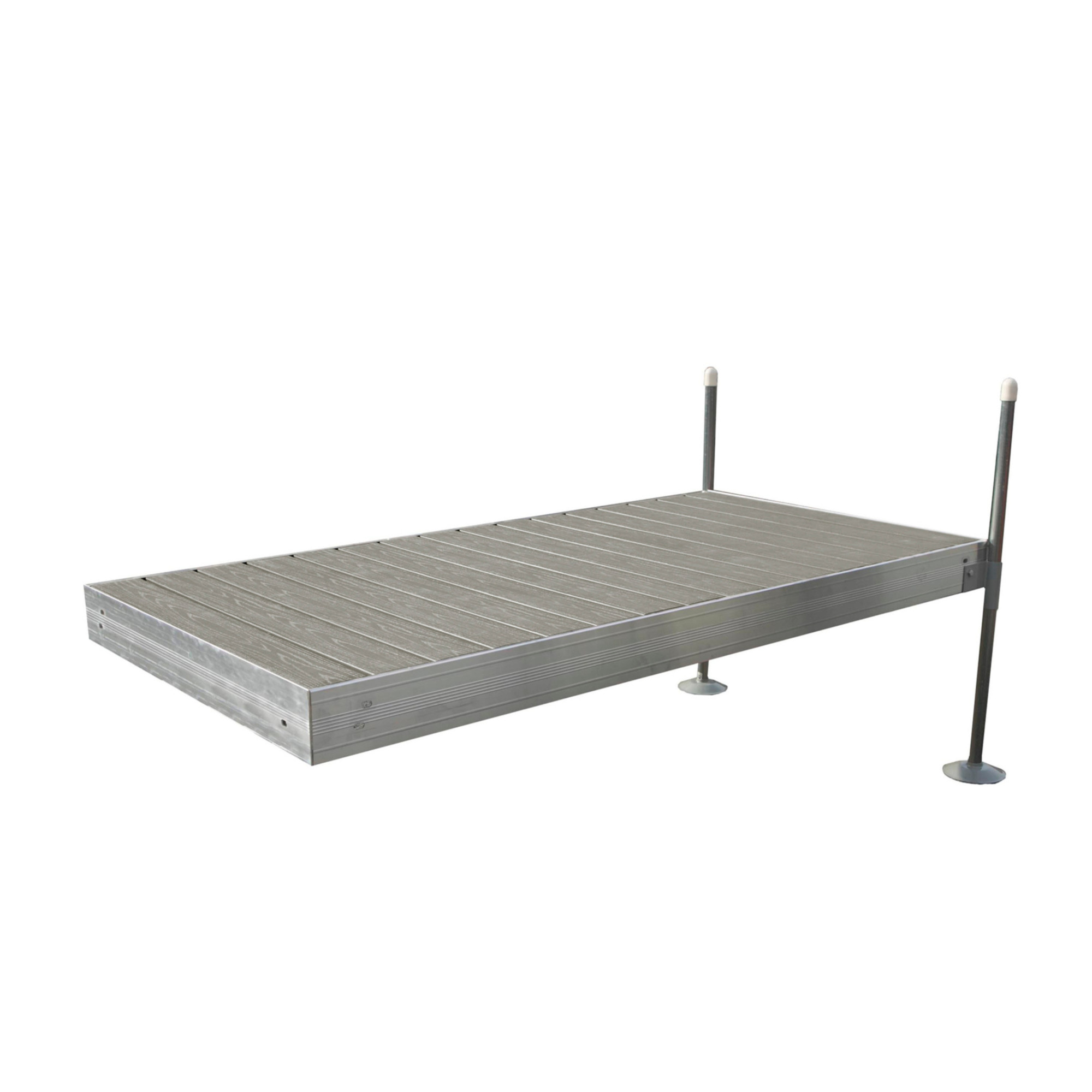 Tommy Docks, 8ft. Gray PVC Aluminum Dock, Product Type Dock, Length 48 in, Width 96 in, Model TDSAZ-40011