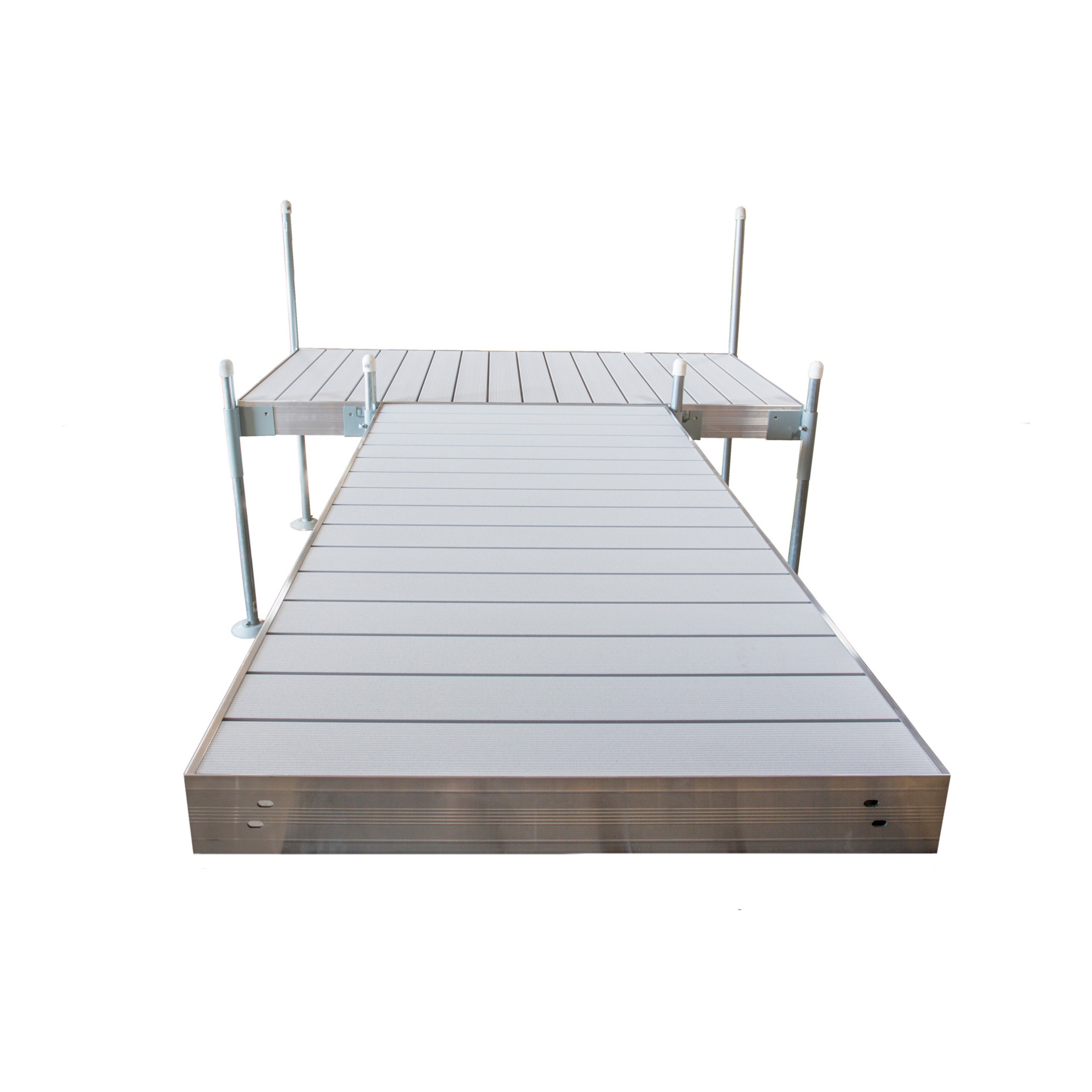 Tommy Docks, 12ft. T-Shaped Aluminum Platinum, Product Type Dock, Length 48 in, Width 96 in, Model TDTAA-40022