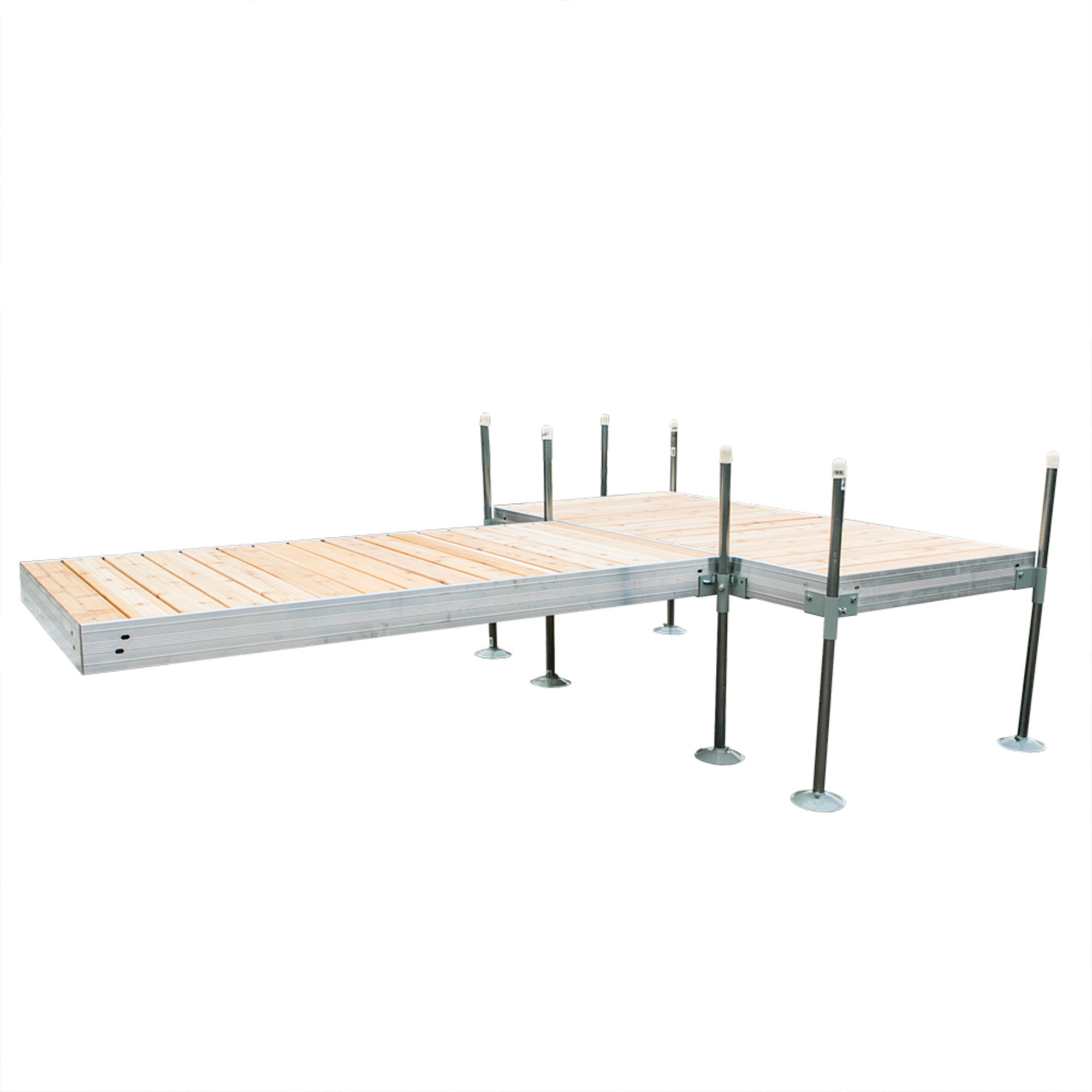 Tommy Docks, 12ft. T-Shaped Cedar Aluminum Dock, Product Type Dock, Length 48 in, Width 96 in, Model TDTAC-40022