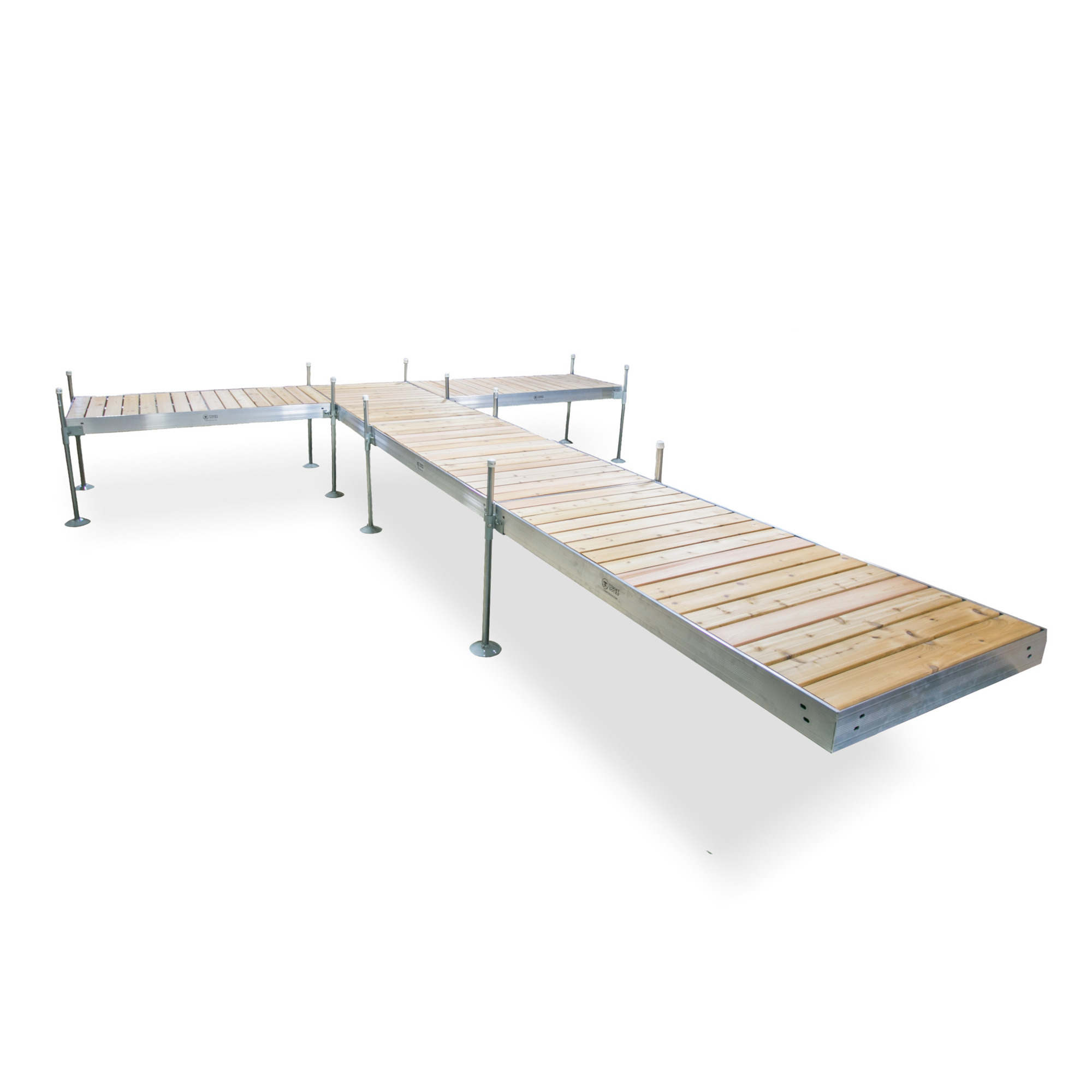 Tommy Docks, 24ft. T-Shaped Cedar Aluminum Dock, Product Type Dock, Length 48 in, Width 96 in, Model TDTAC-40024