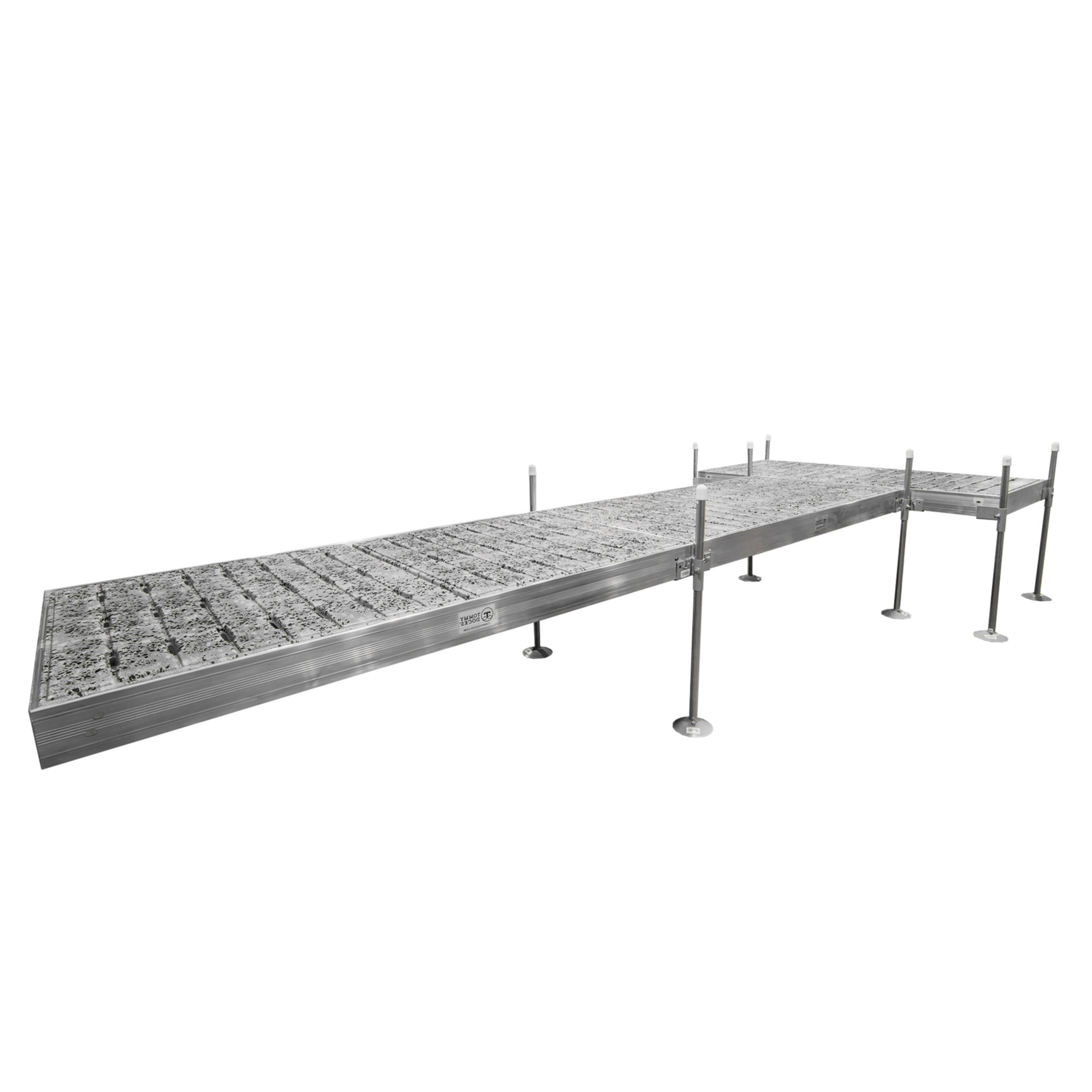 Tommy Docks, 20ft. T-Shaped Terrazzo Aluminum Dock, Product Type Dock, Length 48 in, Width 96 in, Model TDTADT-40023