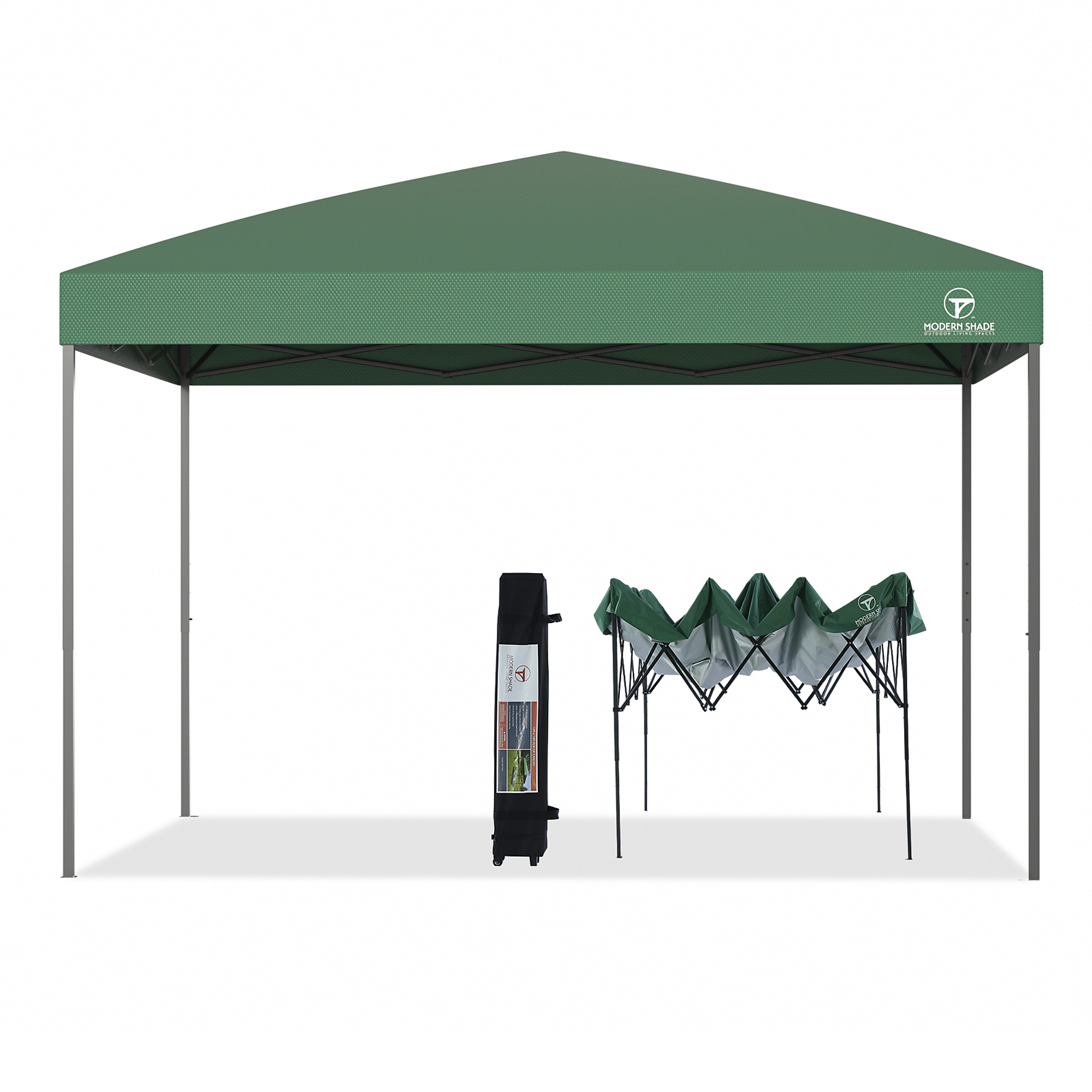 Modern Shade, Modern Shade 10âx10â Pop Up Gazebo Canopy(Green), Length 10 ft, Width 10 ft, Color Green, Model IG10600050